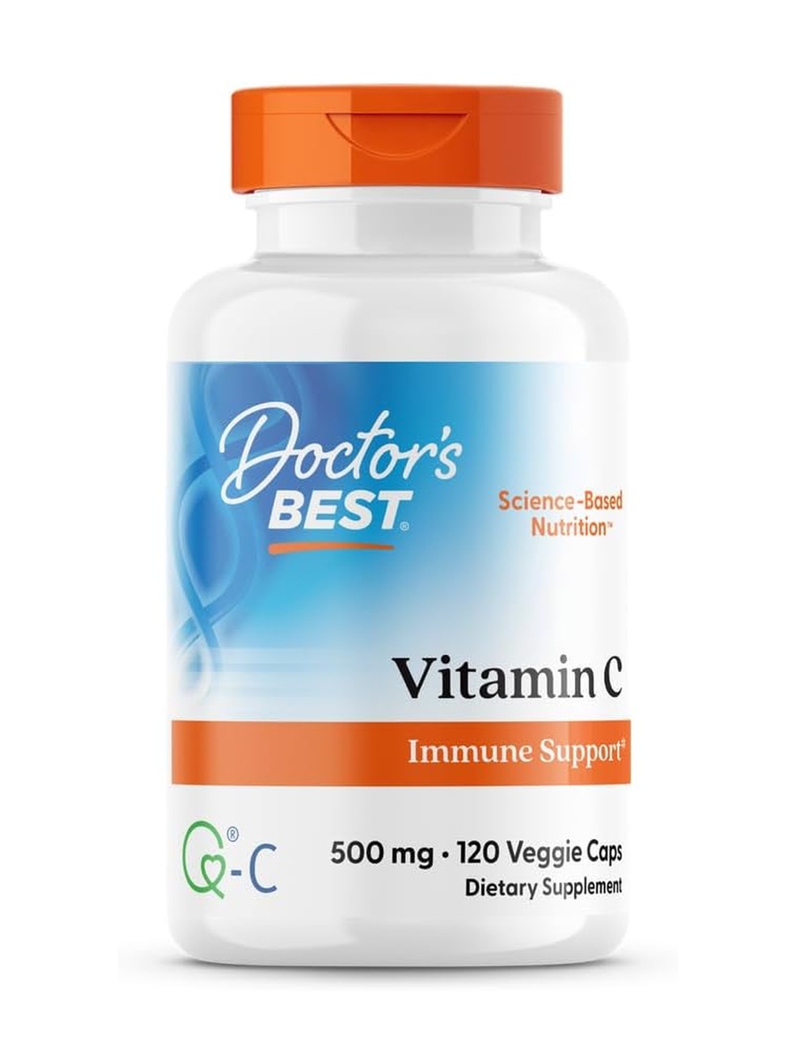 Vitamin C with Quali-C® 500 mg | Antioxidant & Immune System Support | Unflavored | 120 Capsules