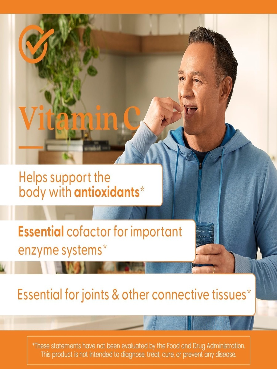 Vitamin C with Quali-C® 500 mg | Antioxidant & Immune System Support | Unflavored | 120 Capsules