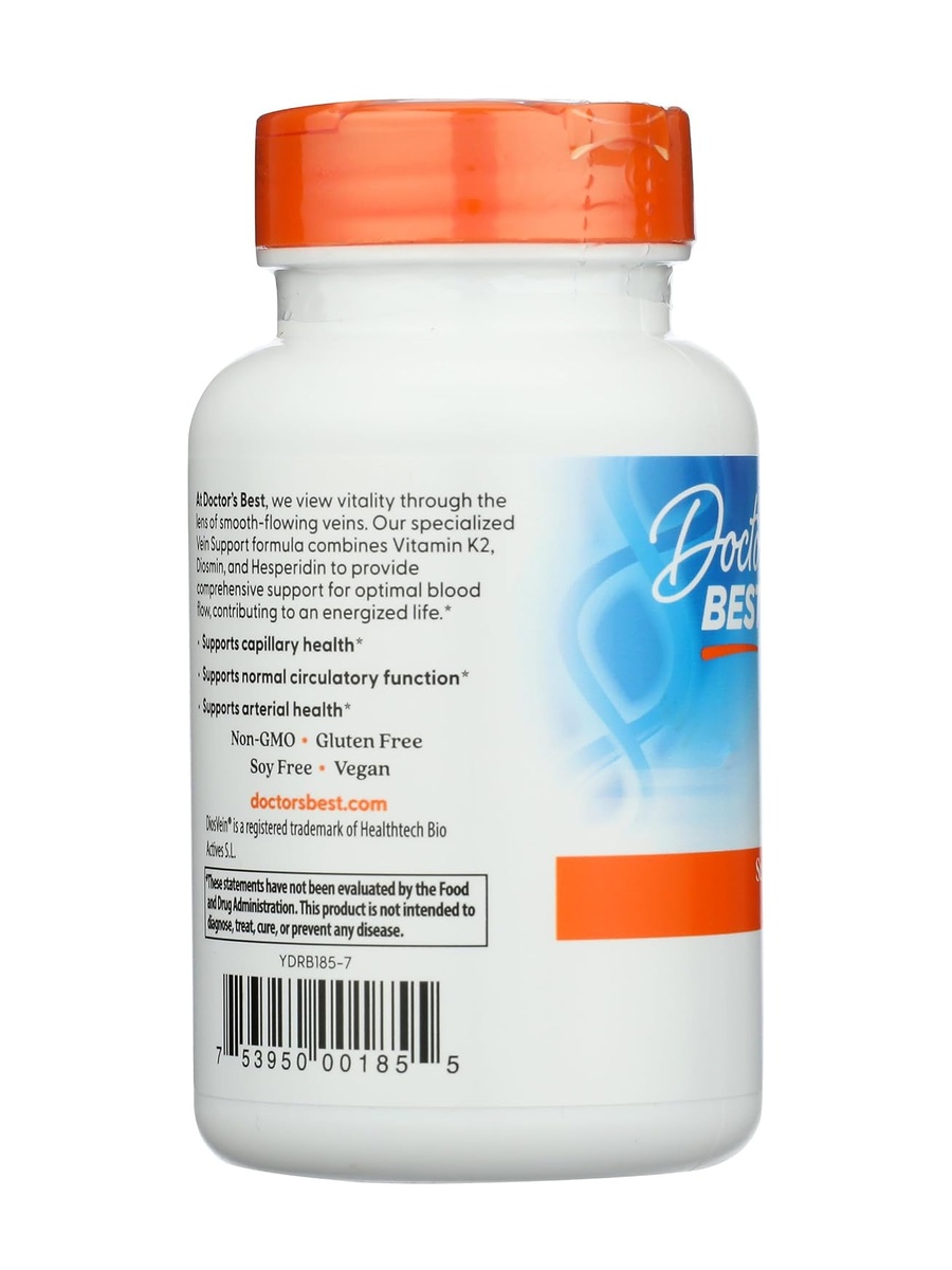 Vein Support | Healthy Circulation & Vascular Health Support | Daily Wellness Supplement | 60 Capsules