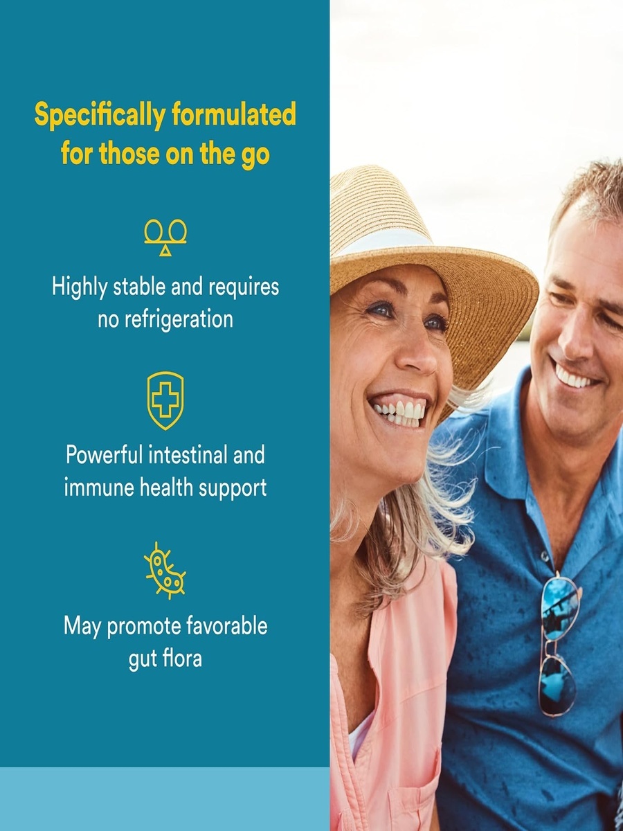 Travel Biotic | Unflavored | Immune Support | Probiotic |  60 Capsules
