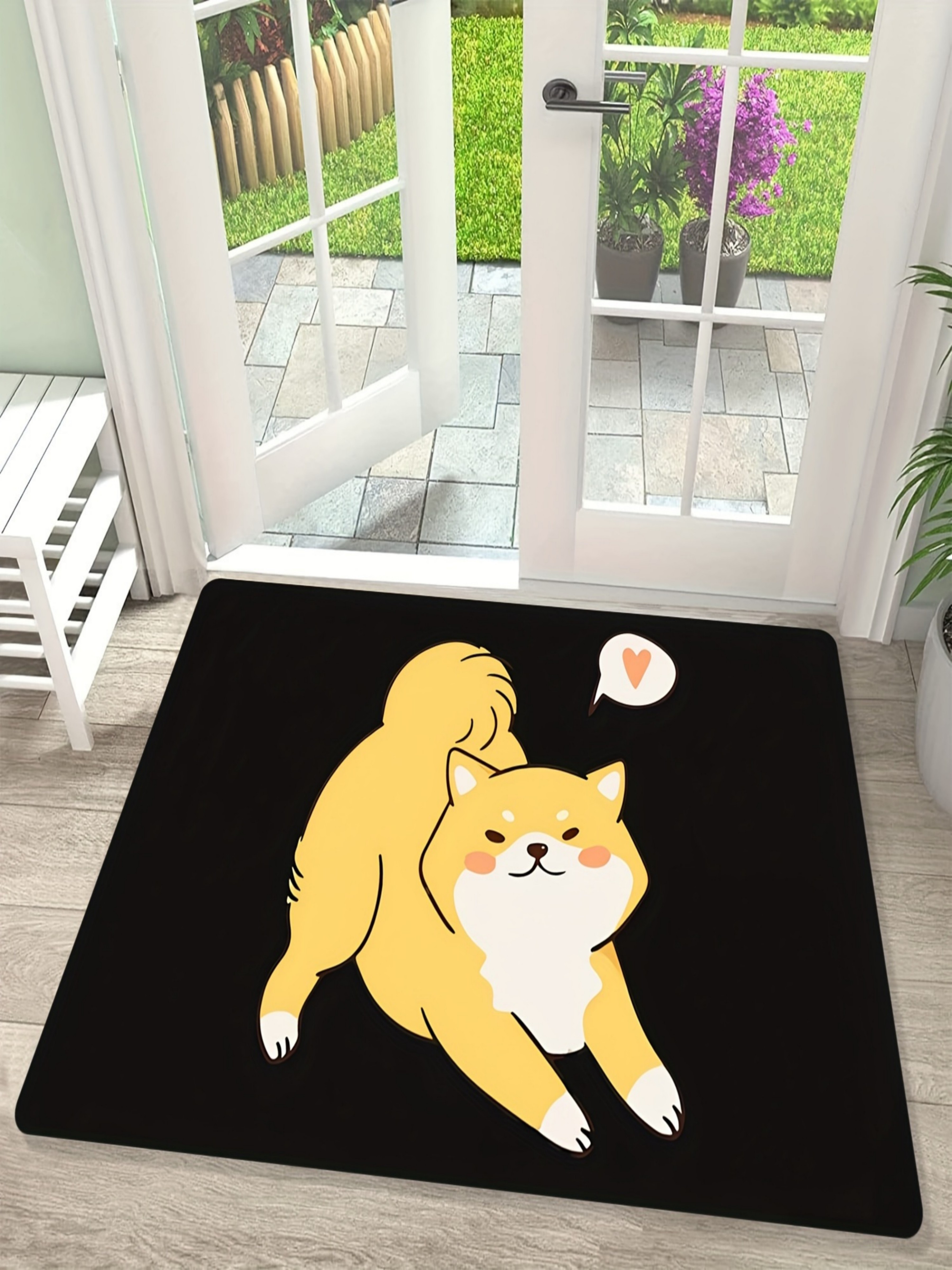 Shiba Inu Charm Indoor Door Mat