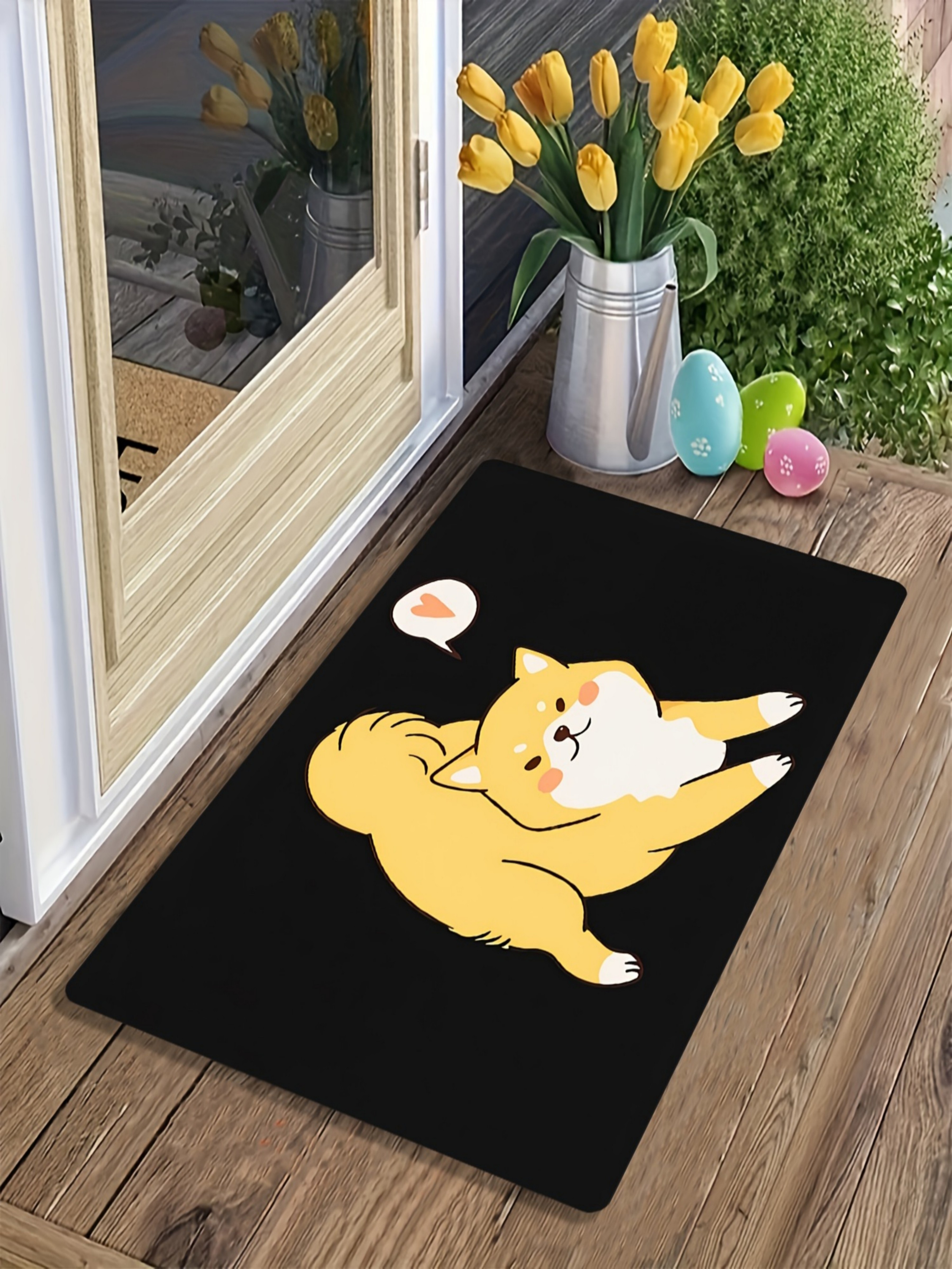 Shiba Inu Charm Indoor Door Mat