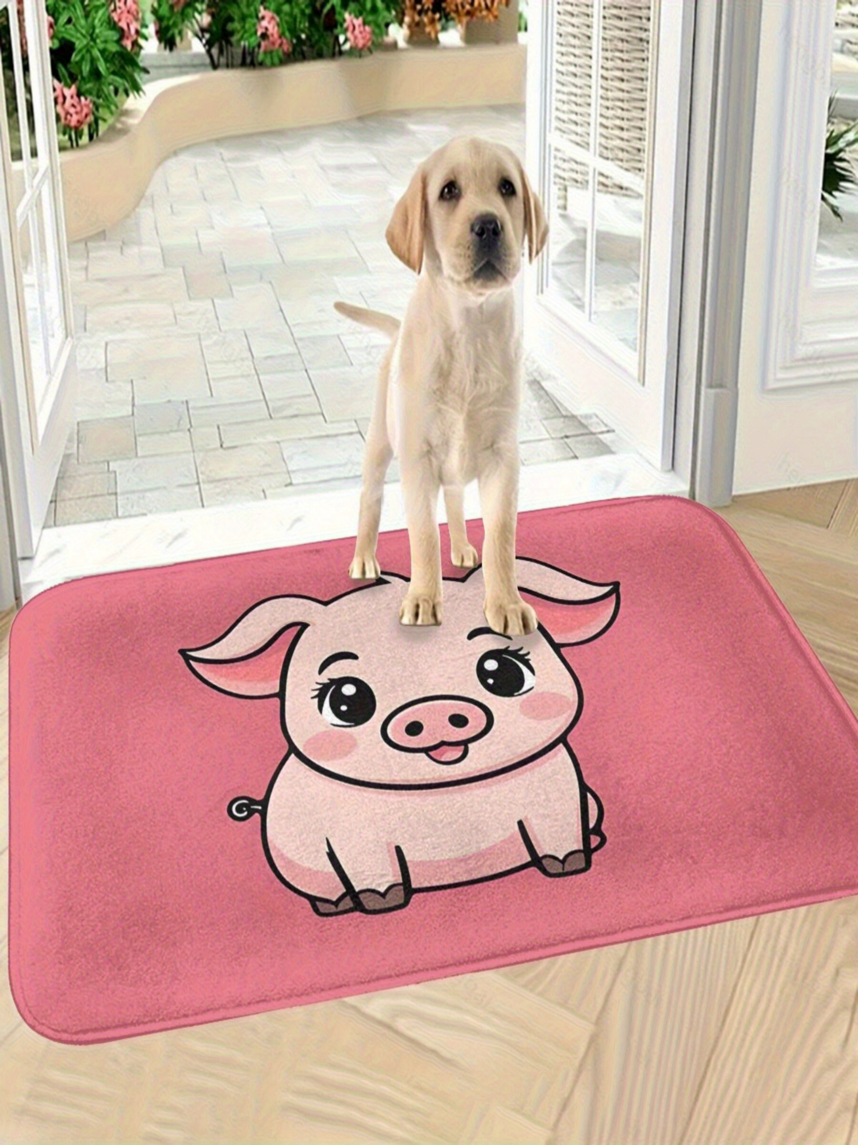 Pink Piggy Microfiber Indoor Doormat