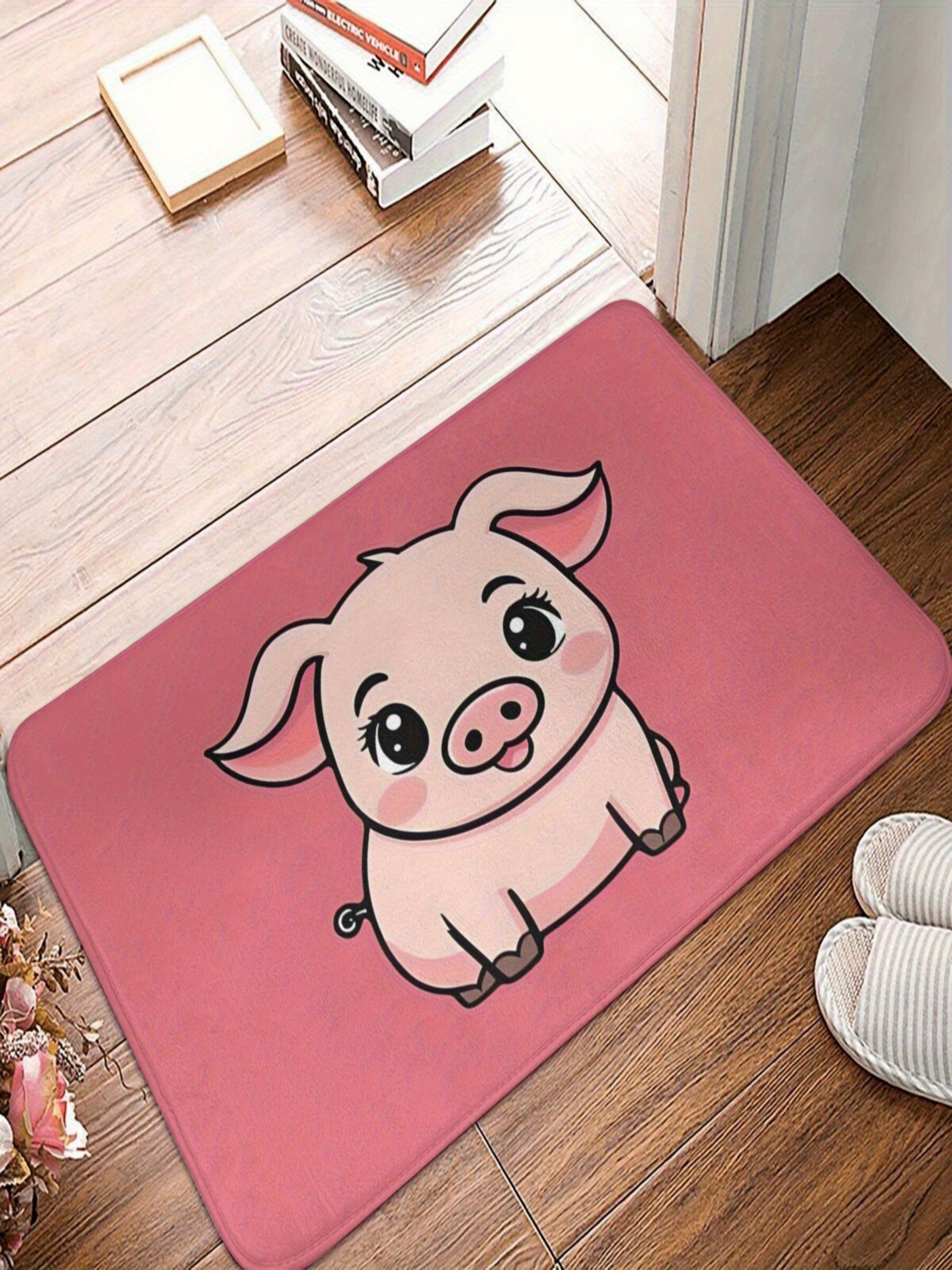 Pink Piggy Microfiber Indoor Doormat
