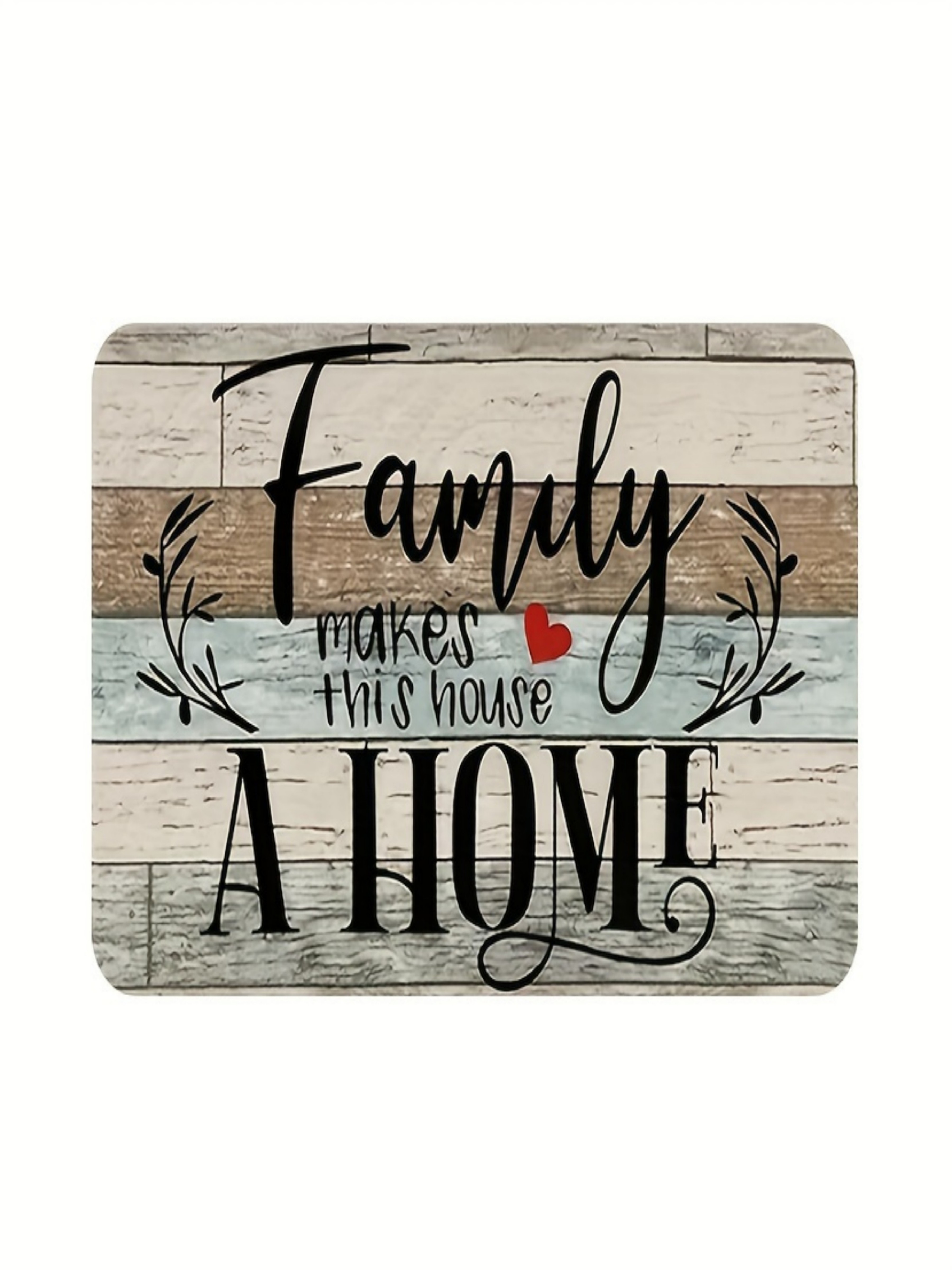 Family Makes This House A Home Printed Microfiber Indoor Rug
