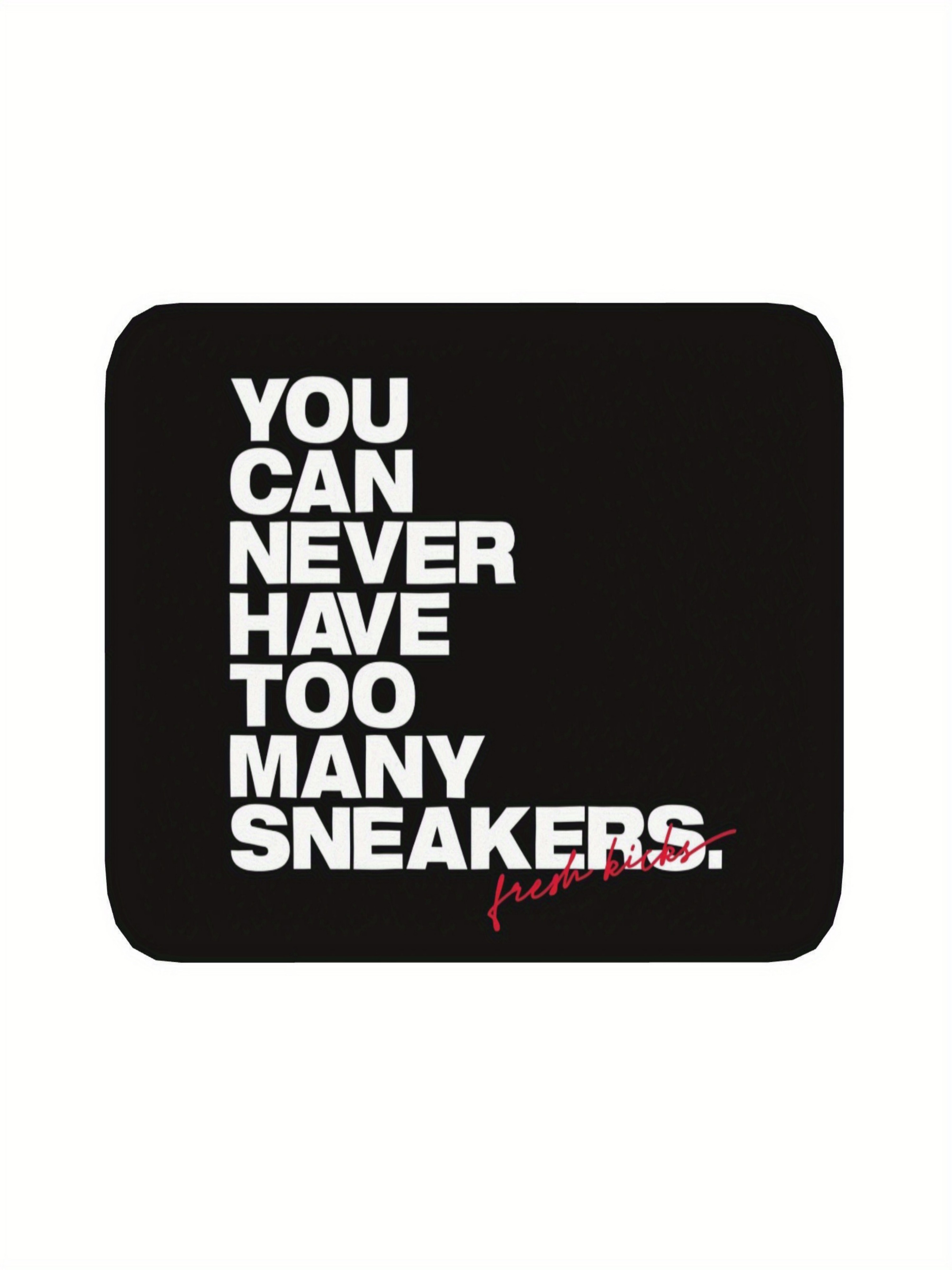 Funny Quote Black Microfiber Indoor Doormat