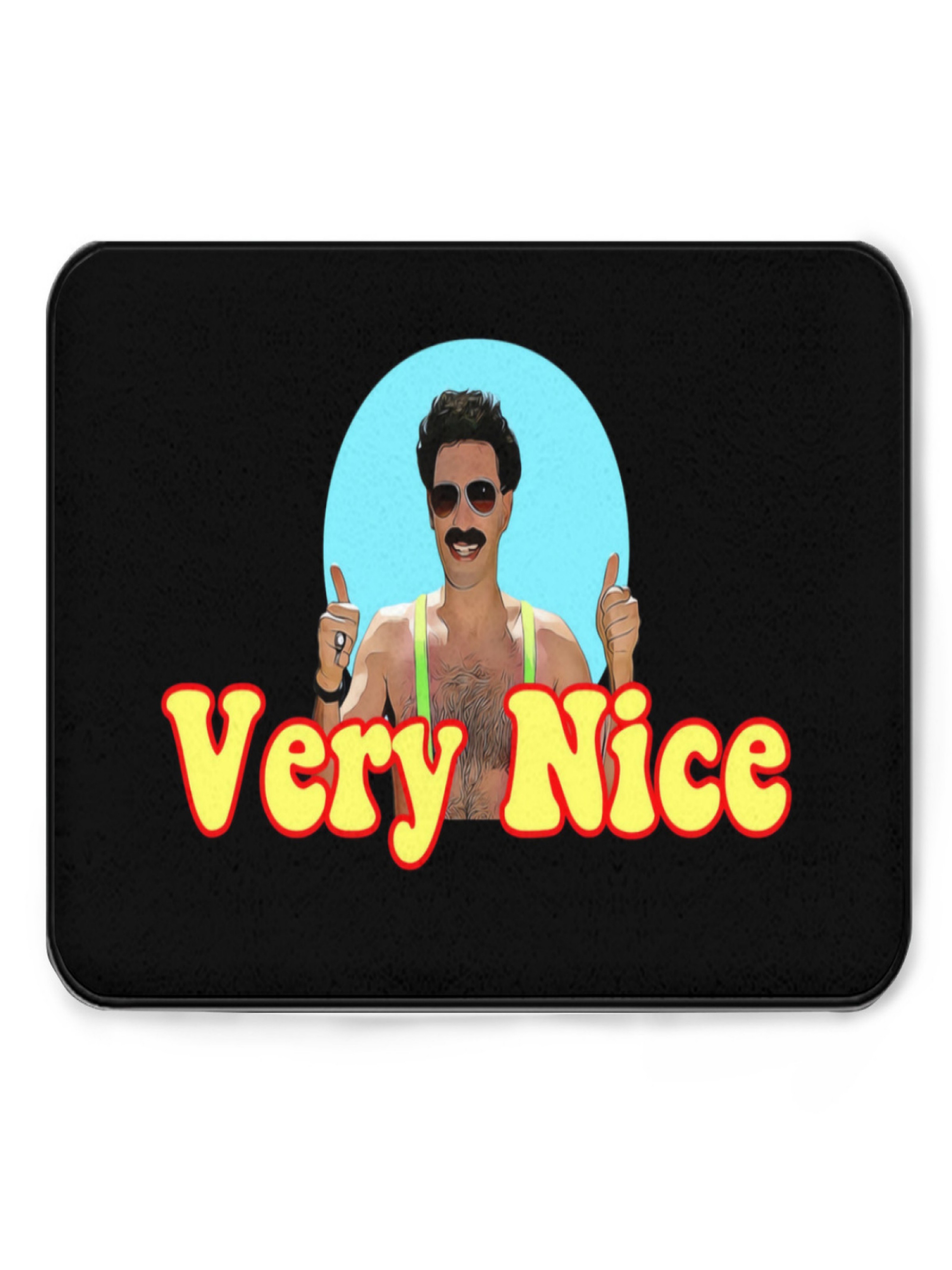Borat Very Nice Printed Microfiber Indoor Doormat