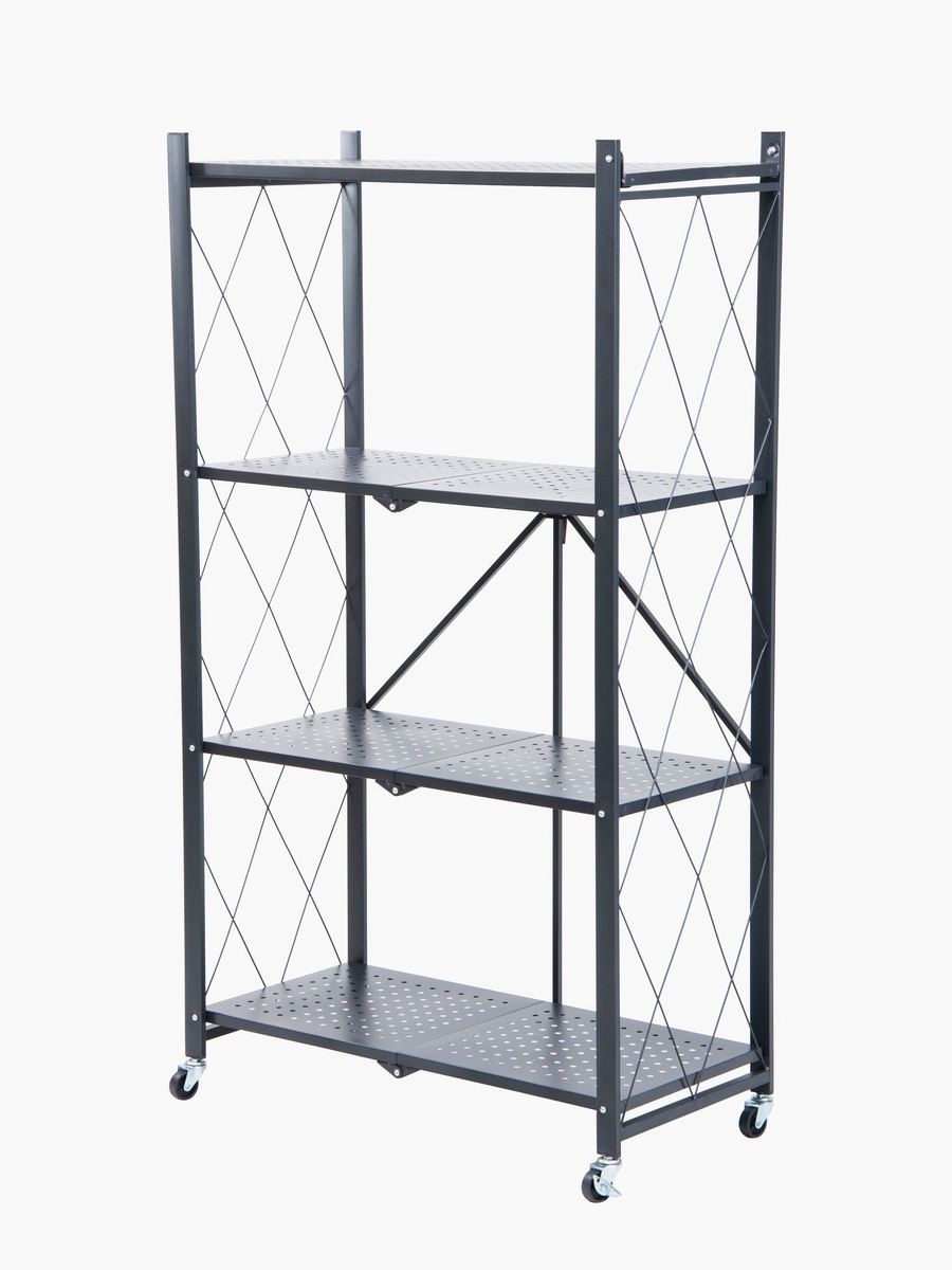 Oxford 4-Tier Foldable Storage Rack  - 70x34x127 cm