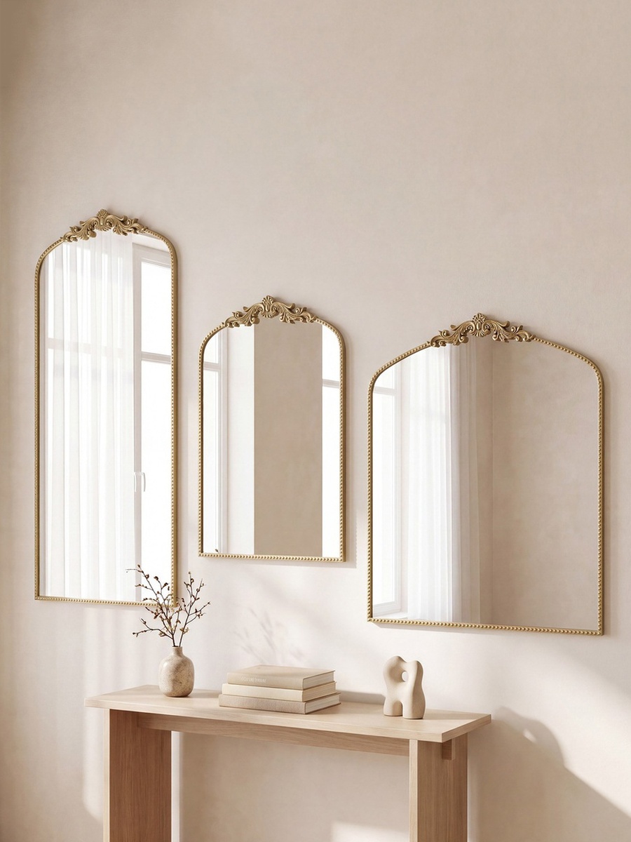 Aayra Lume Ornate Mirror - 173x81 cm