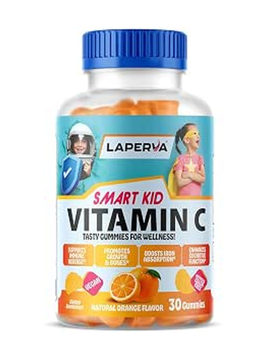 Smart Kids Vitamin C Gummies 125 Mg | Immune Support, Bone Growth, Iron Absorption And Cognitive Health | Gluten-Free |30 Gummies