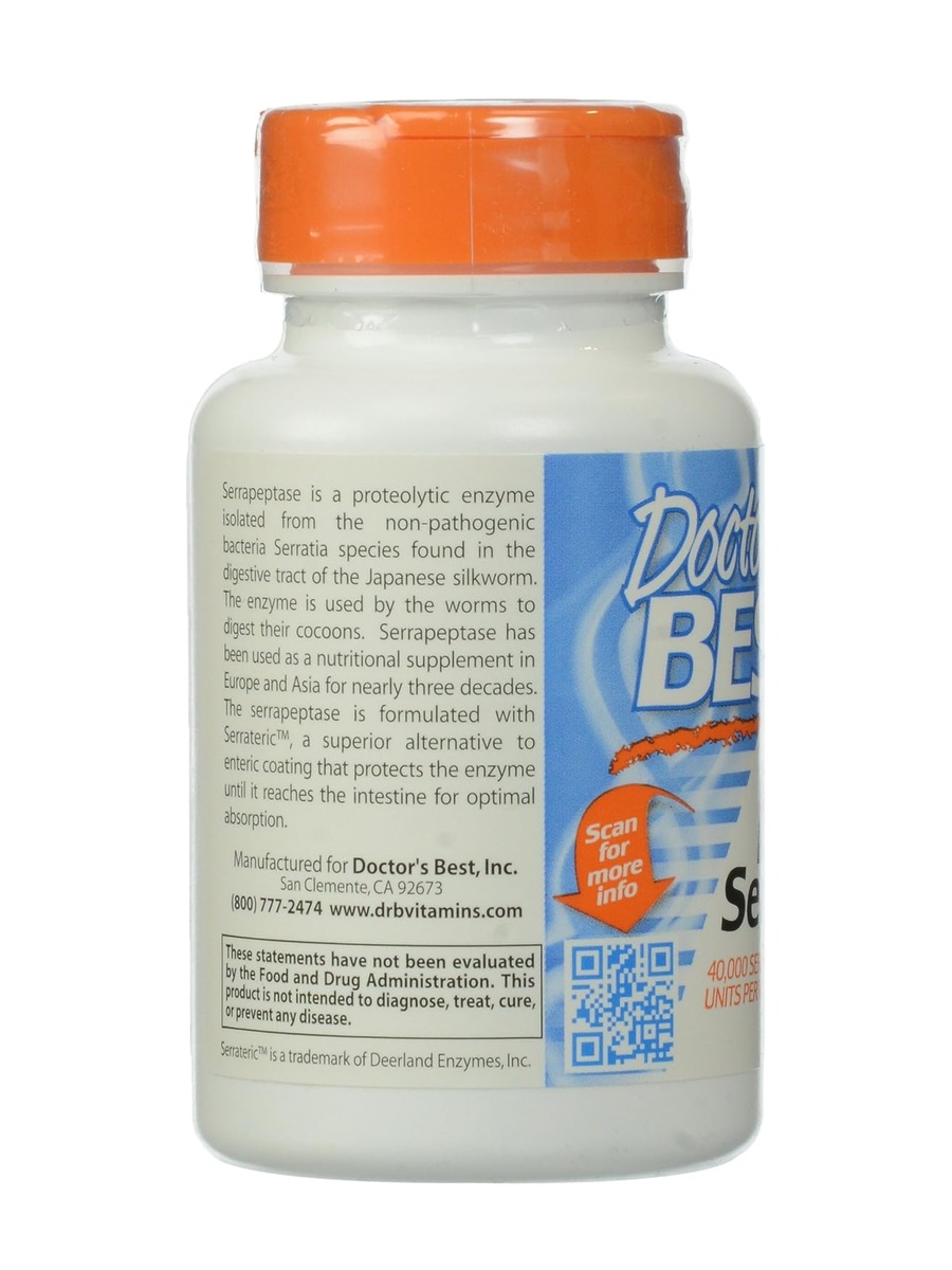 Doctors Best Serrapeptase | Immune Support | Collagen | 90 Capsules