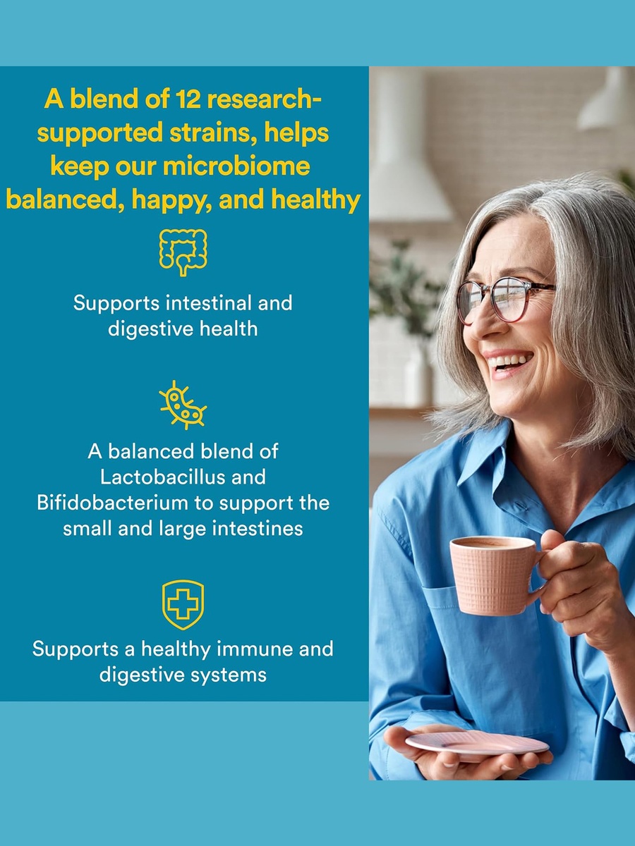 Ultimate Multiprobiotic 12 Billion 12-Strain Formula | Immune Support | Probiotic | 120 Capsules