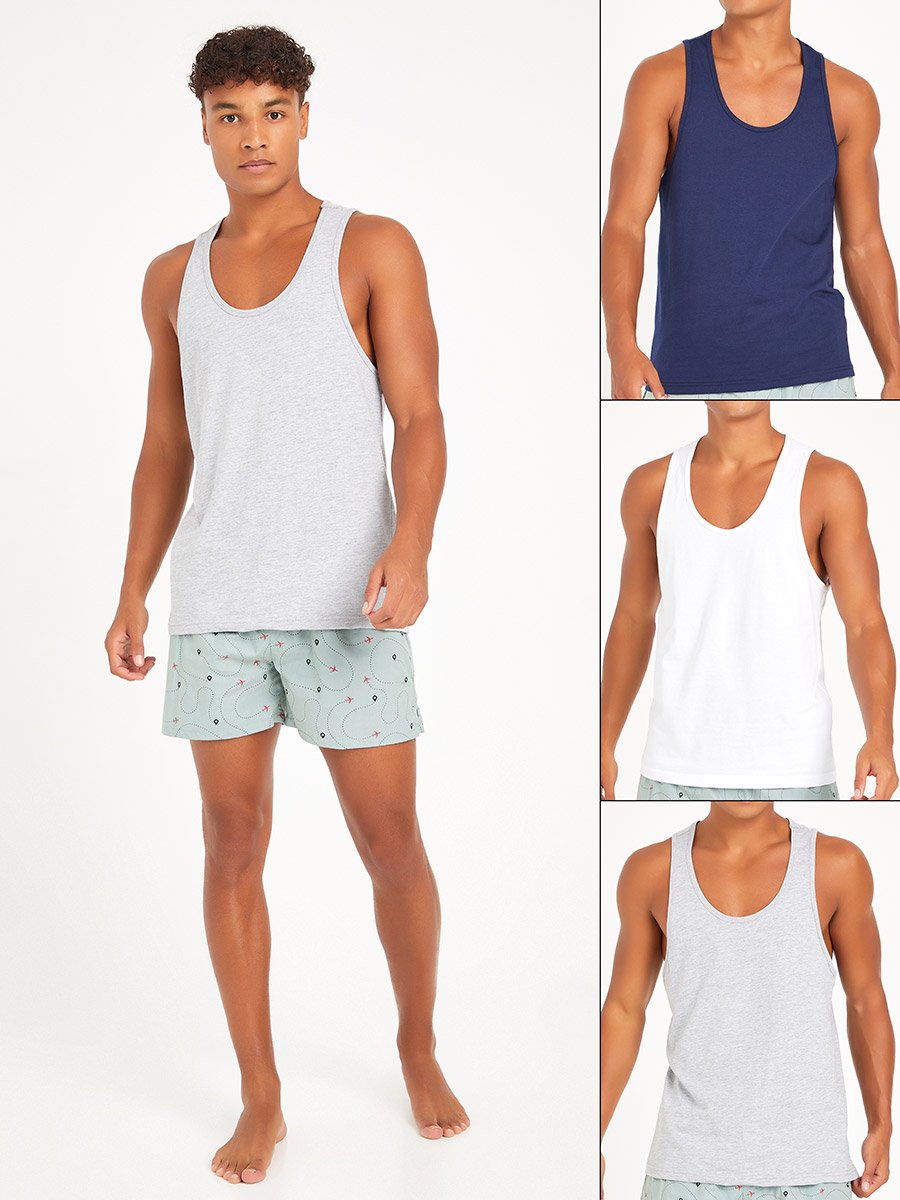 Pack of 3 - Classic Regular Fit Vest