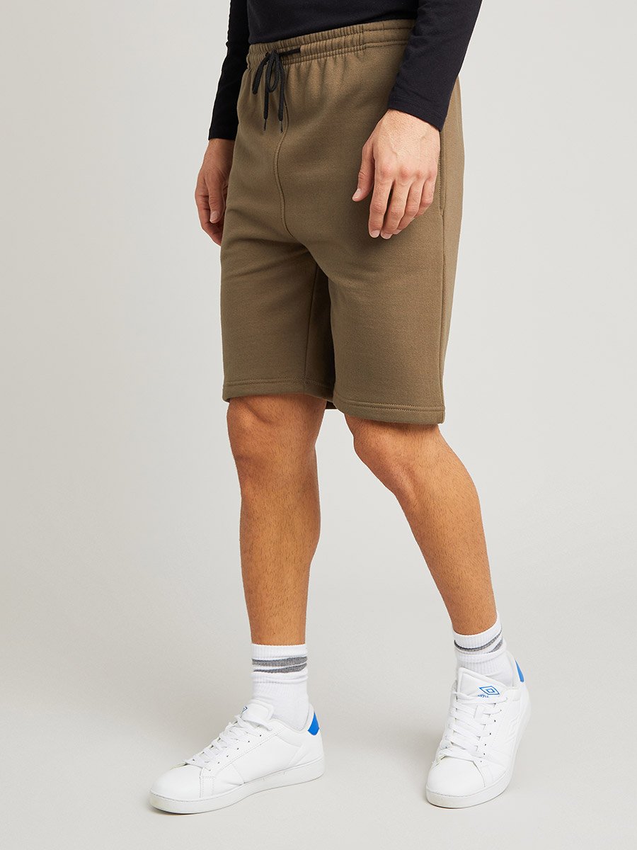 Pack of 2 - Solid Fleece Shorts