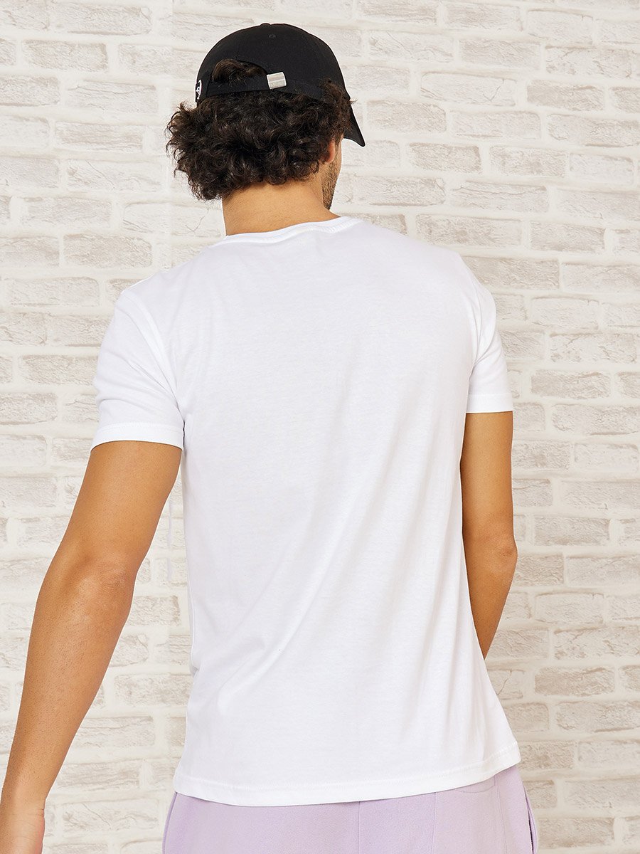 Pack of 2 - Slogan Print Regular Fit T-shirt