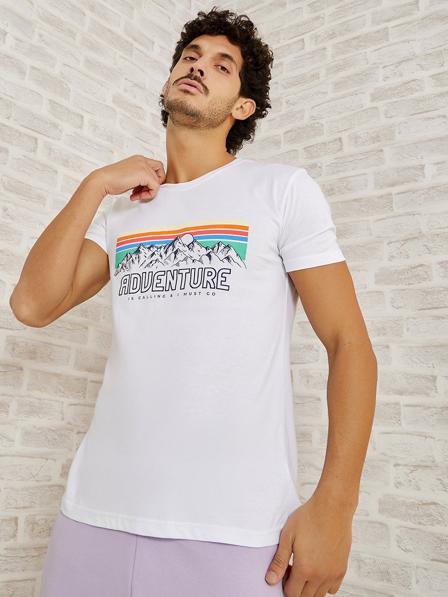 Pack of 2 - Graphic Print Regular Fit T-shirt