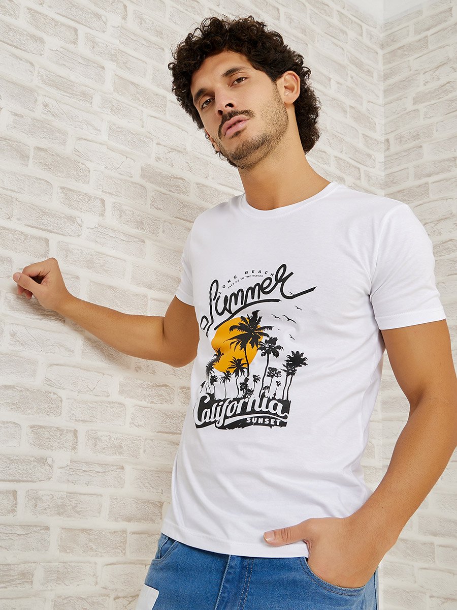 Pack of 2 - Graphic Print Regular Fit T-shirt