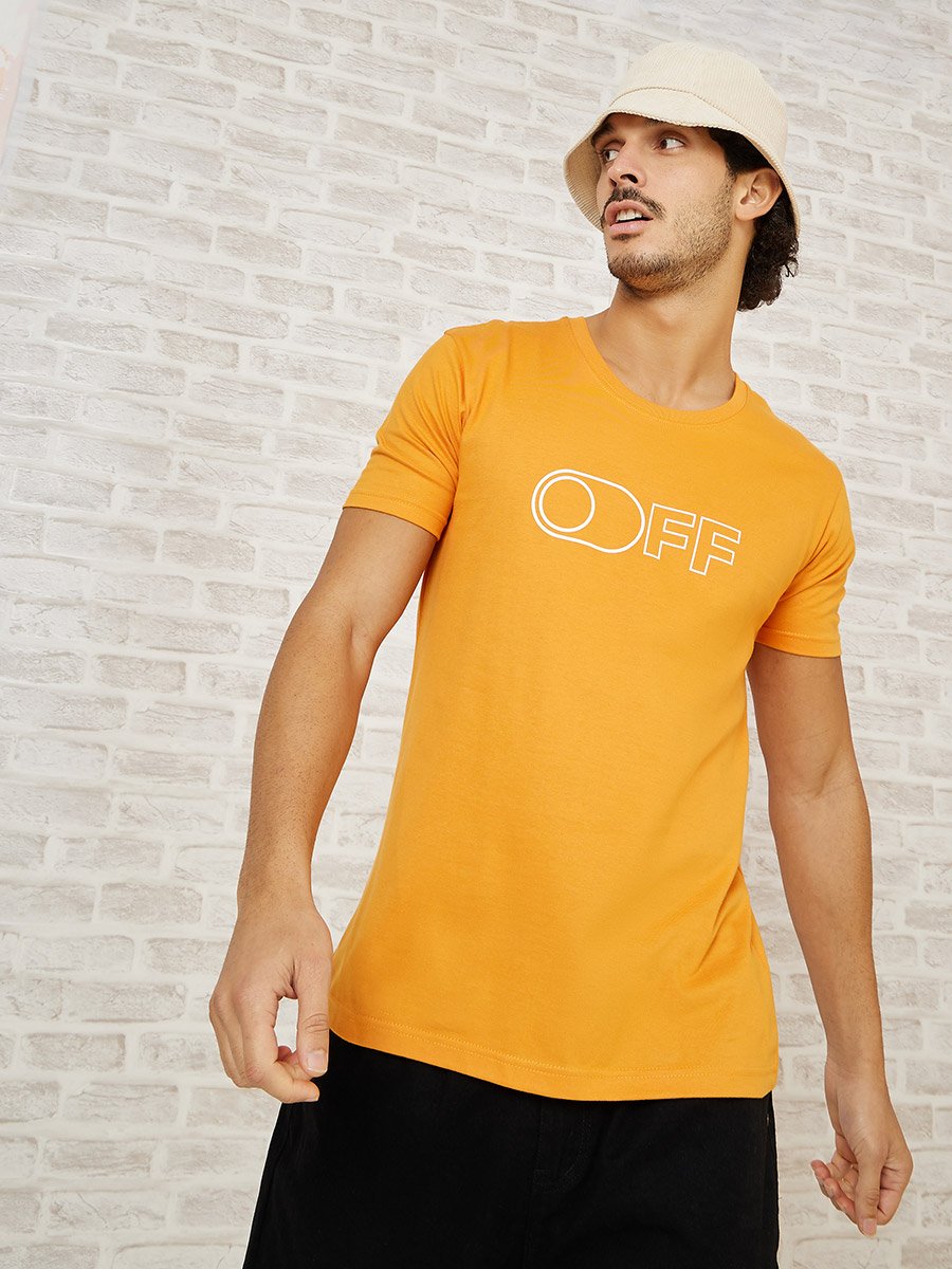 Pack of 2 - Slogan Print Regular Fit T-shirt