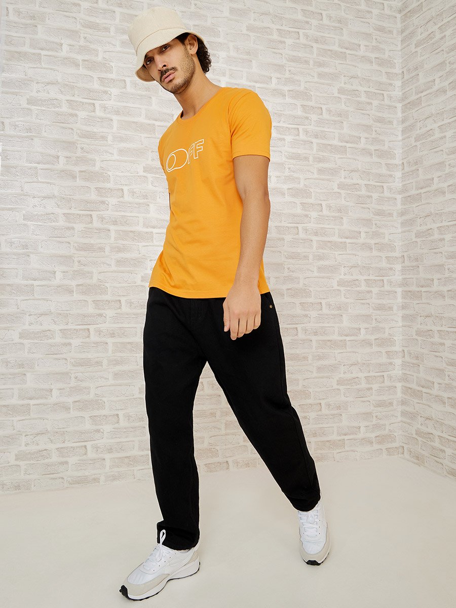Pack of 2 - Slogan Print Regular Fit T-shirt