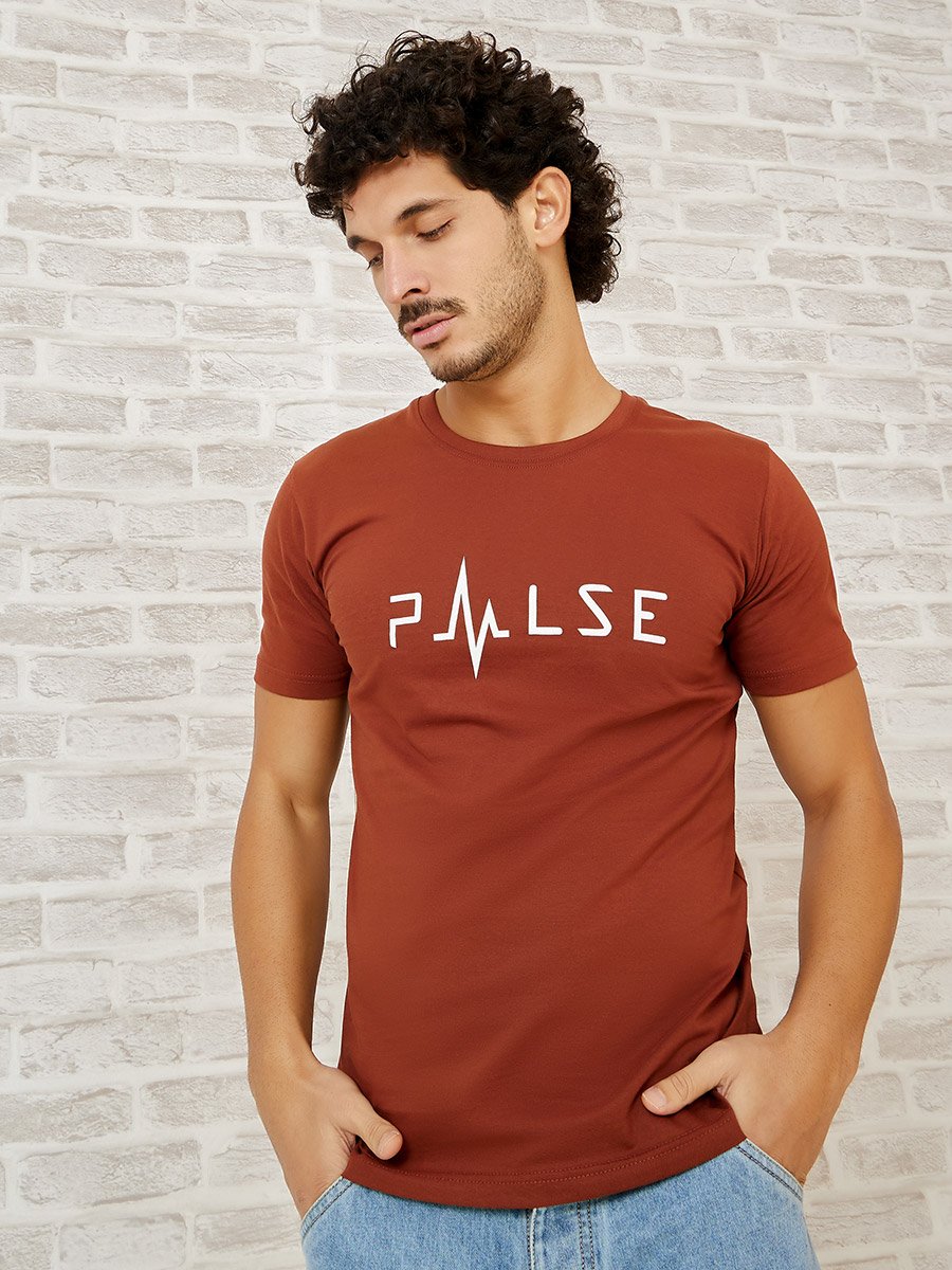 Pack of 2 - Slogan Print Regular Fit T-shirt