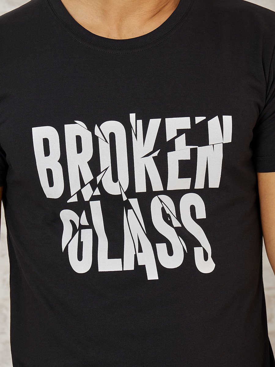 Pack of 2 - Slogan Print Regular Fit T-shirt