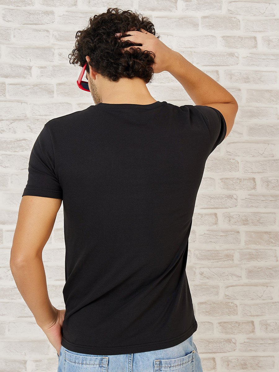 Pack of 2 - Slogan Print Regular Fit T-shirt