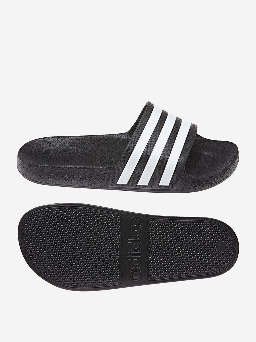 Adilette Aqua Unisex Slides Black
