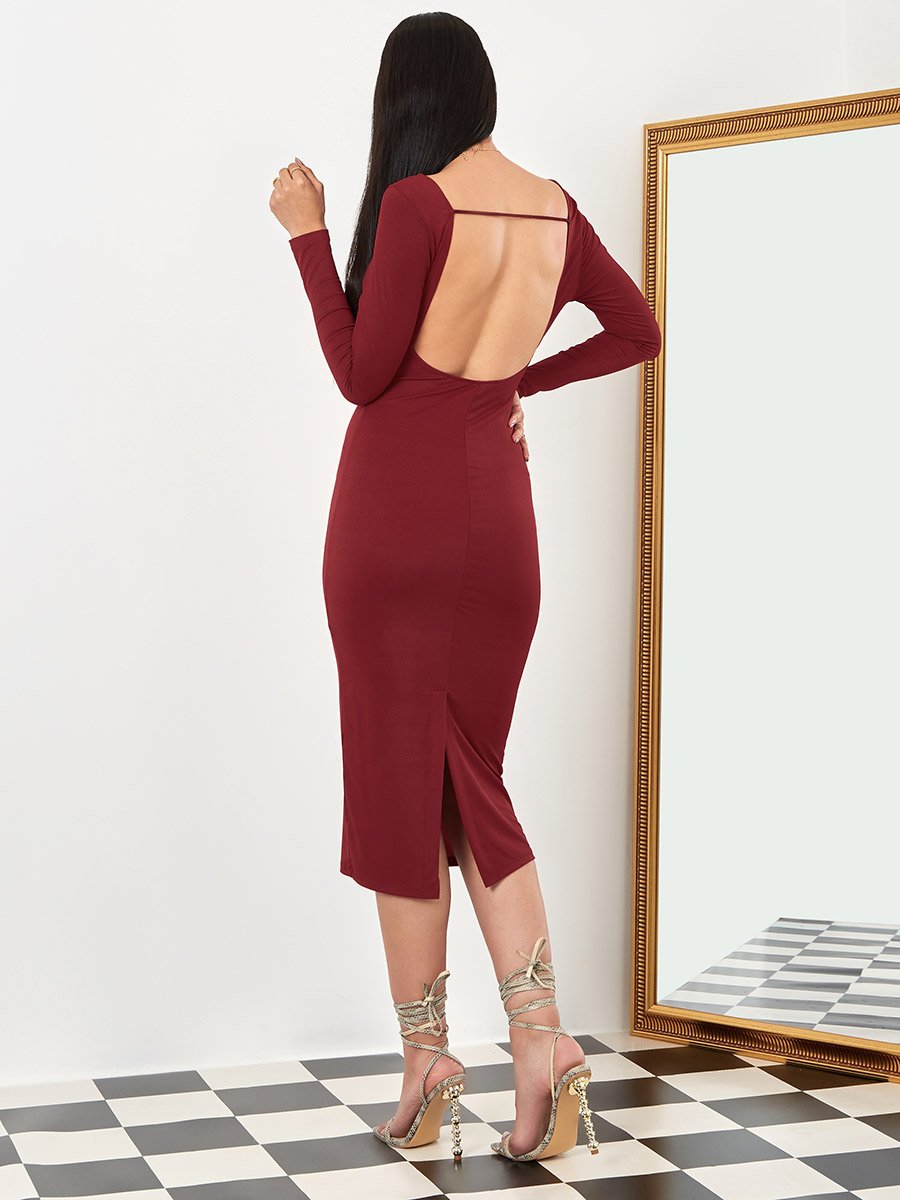 knee length dresses for ladies Floral Sweetheart Midi Dress main image 0