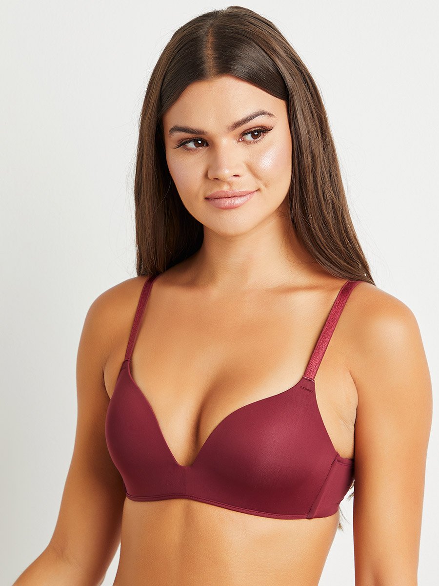 Pack of 2 - Padded Non Wired Plunge Bra