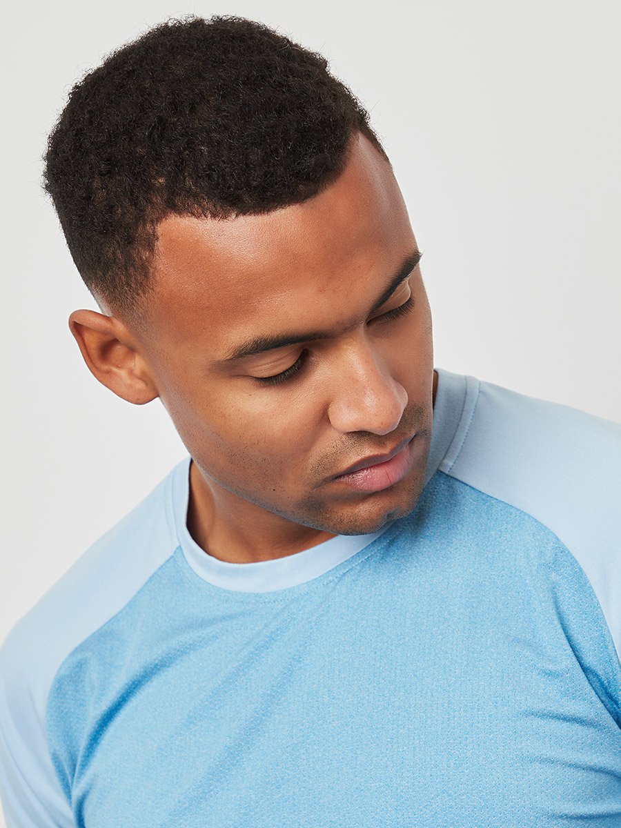Colorblock Activewear Short Sleeves T-shirt