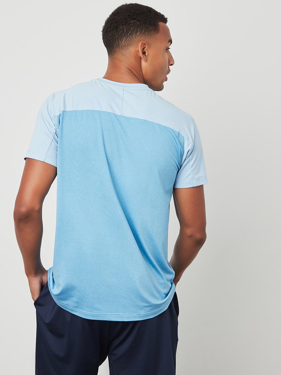Colorblock Activewear Short Sleeves T-shirt