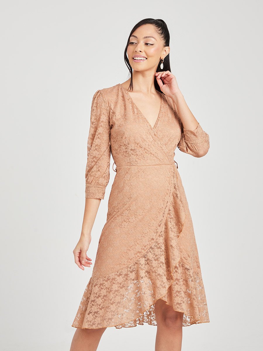 knee length dresses for ladies Relaxed Bohemian Black Maxi Dress main image 0