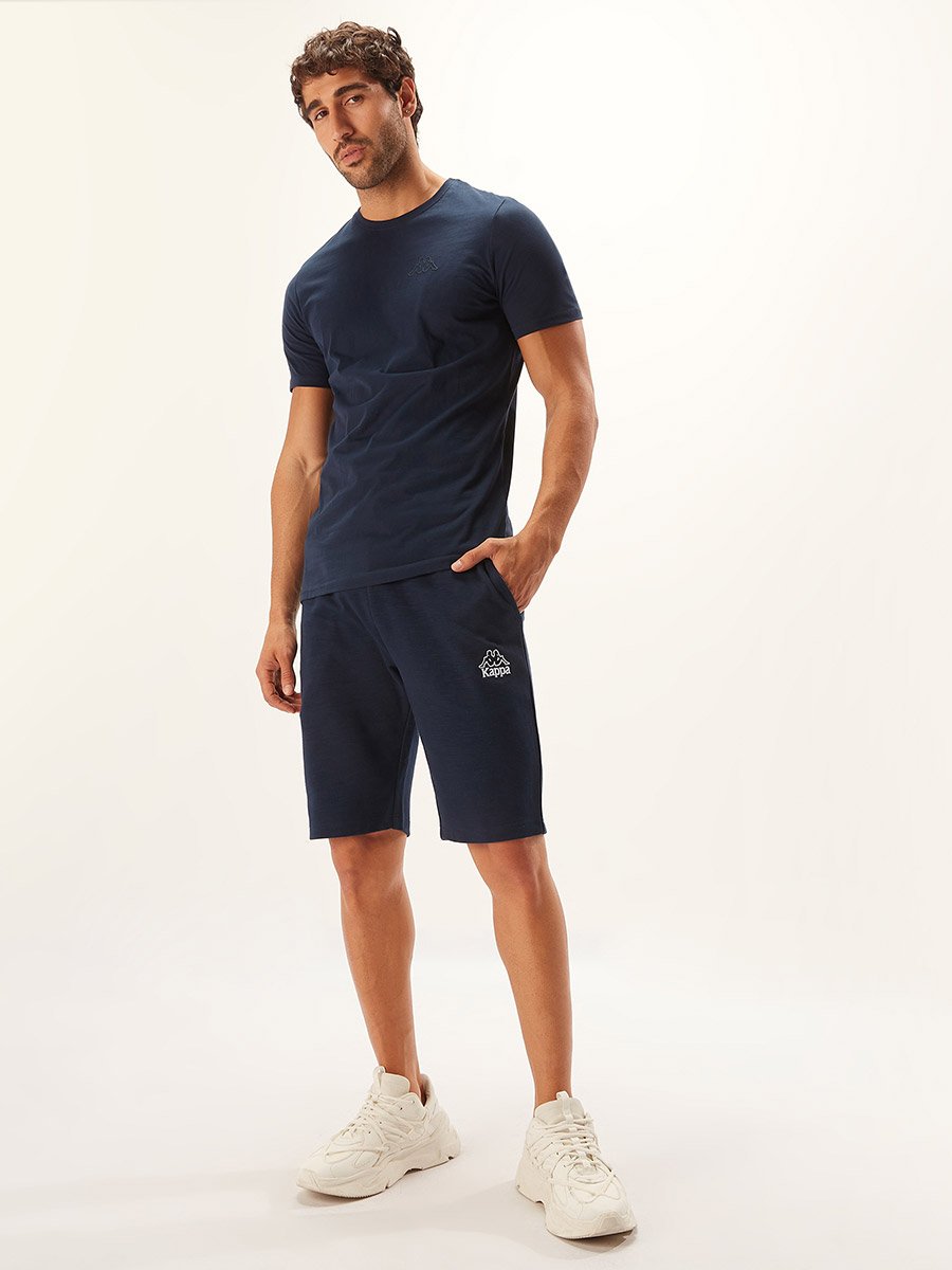 Solid Crew Neck T-shirt with Short Sleeves