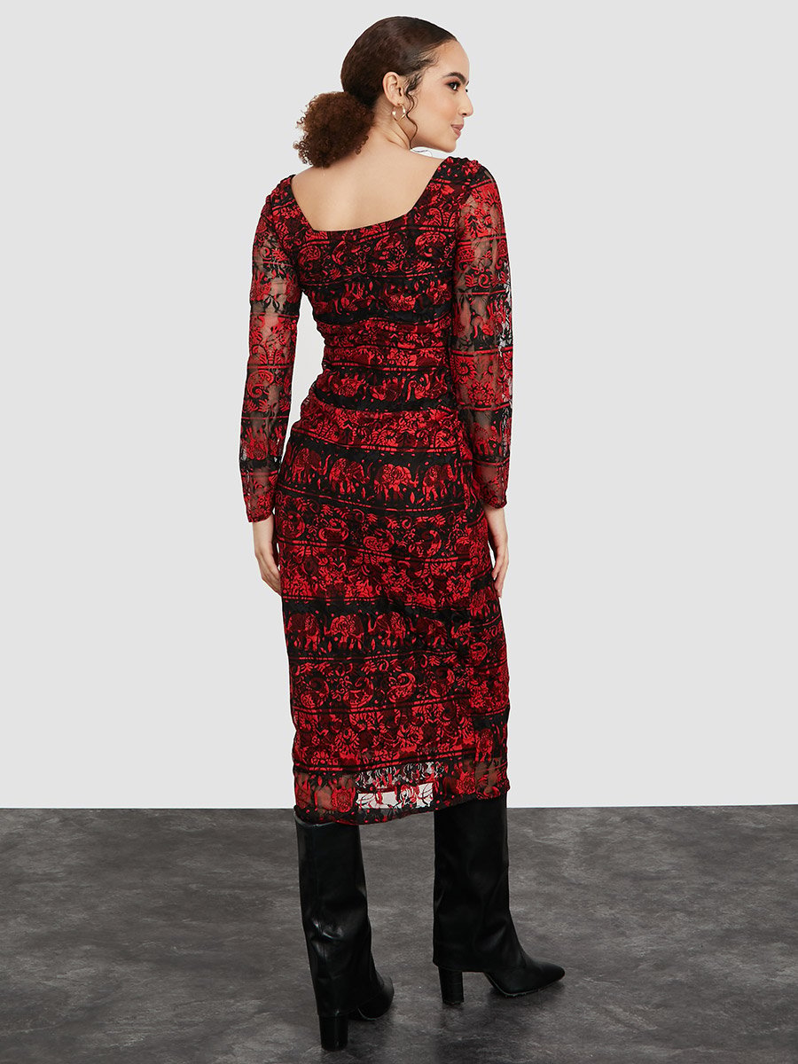 chinese dress ladies Floral Lace Mini Dress – The Lik Boutique