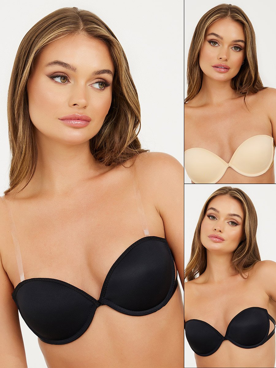 Pack of 2 - Solid Bandeau Padded Bra 