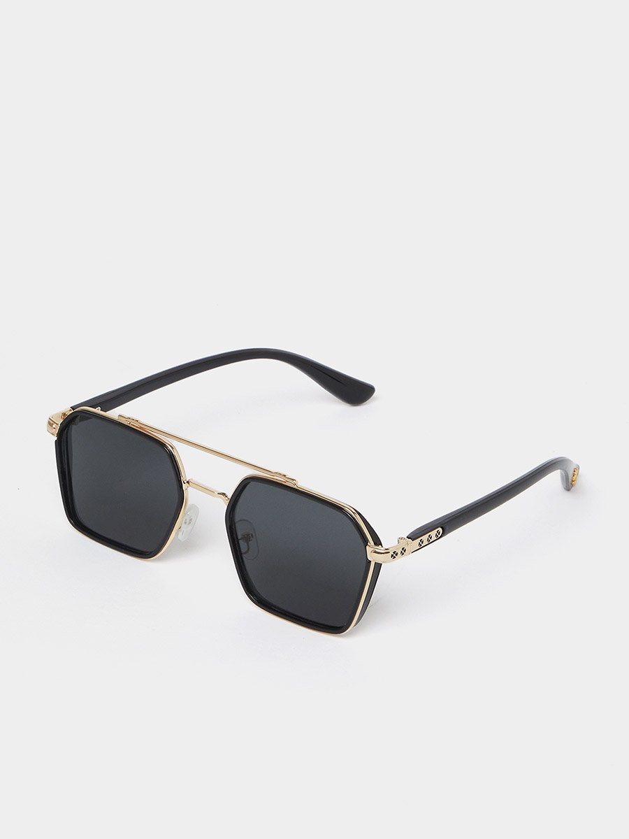 Double Bridge Aviator Sunglasses