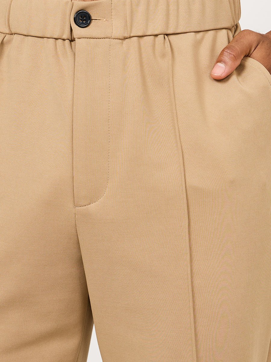 Front Pintuck Knit Trousers