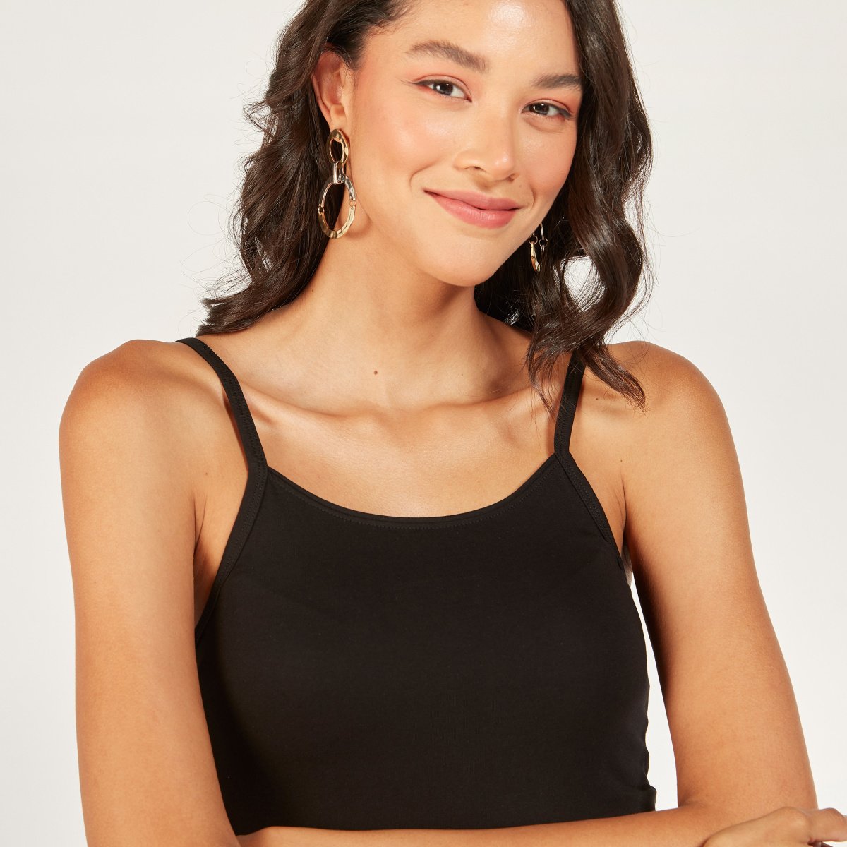 Solid Spaghetti Straps Tank Top