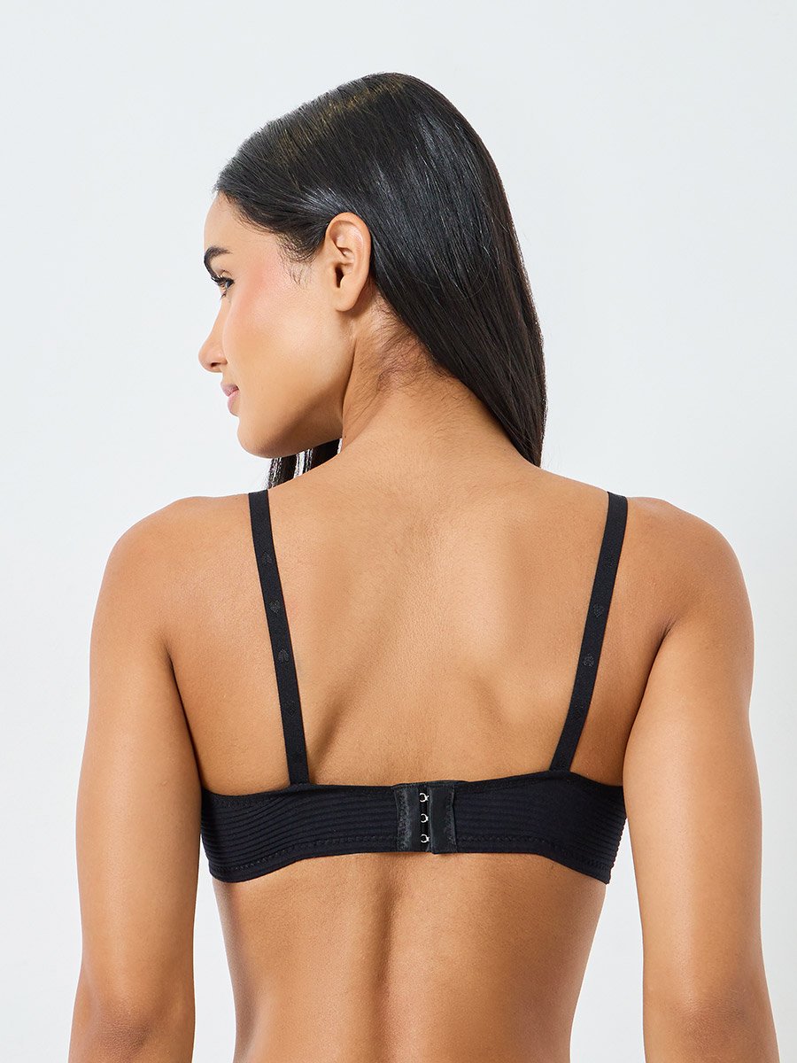 Pack of 3 - Cotton Comfort Rib Non Wired Padded T-shirt Bra