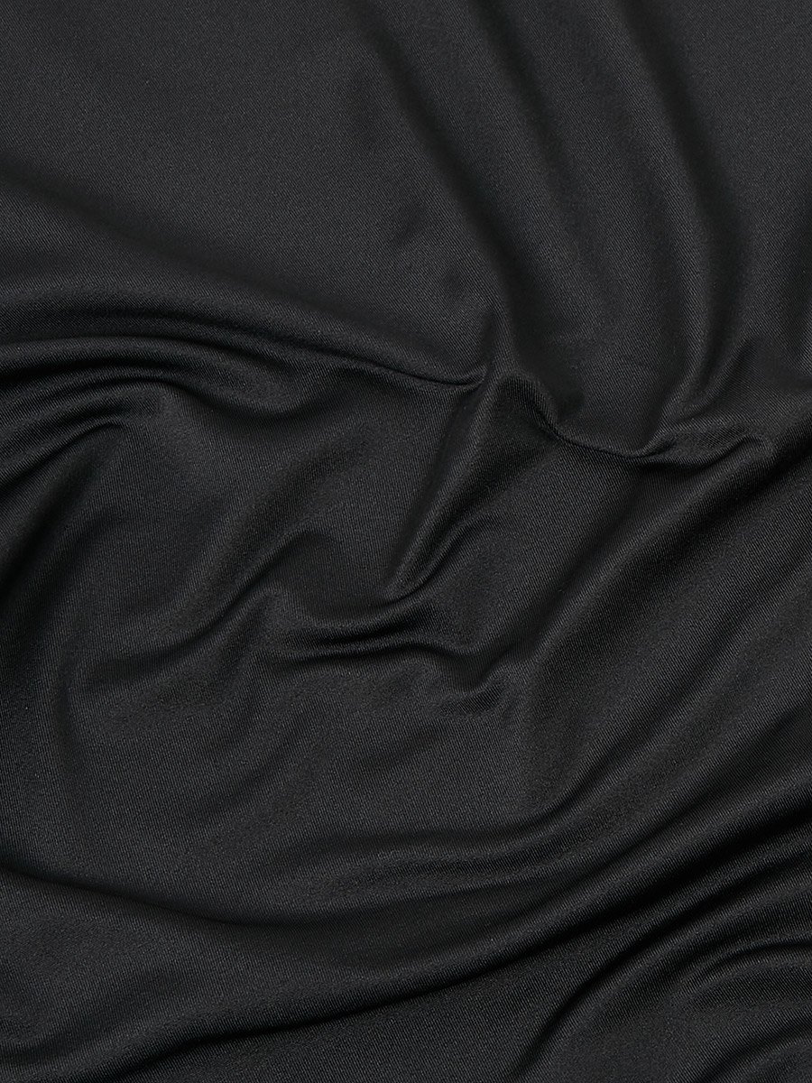 Thumbhole and Tonal Piping Detail Long Sleeve Top