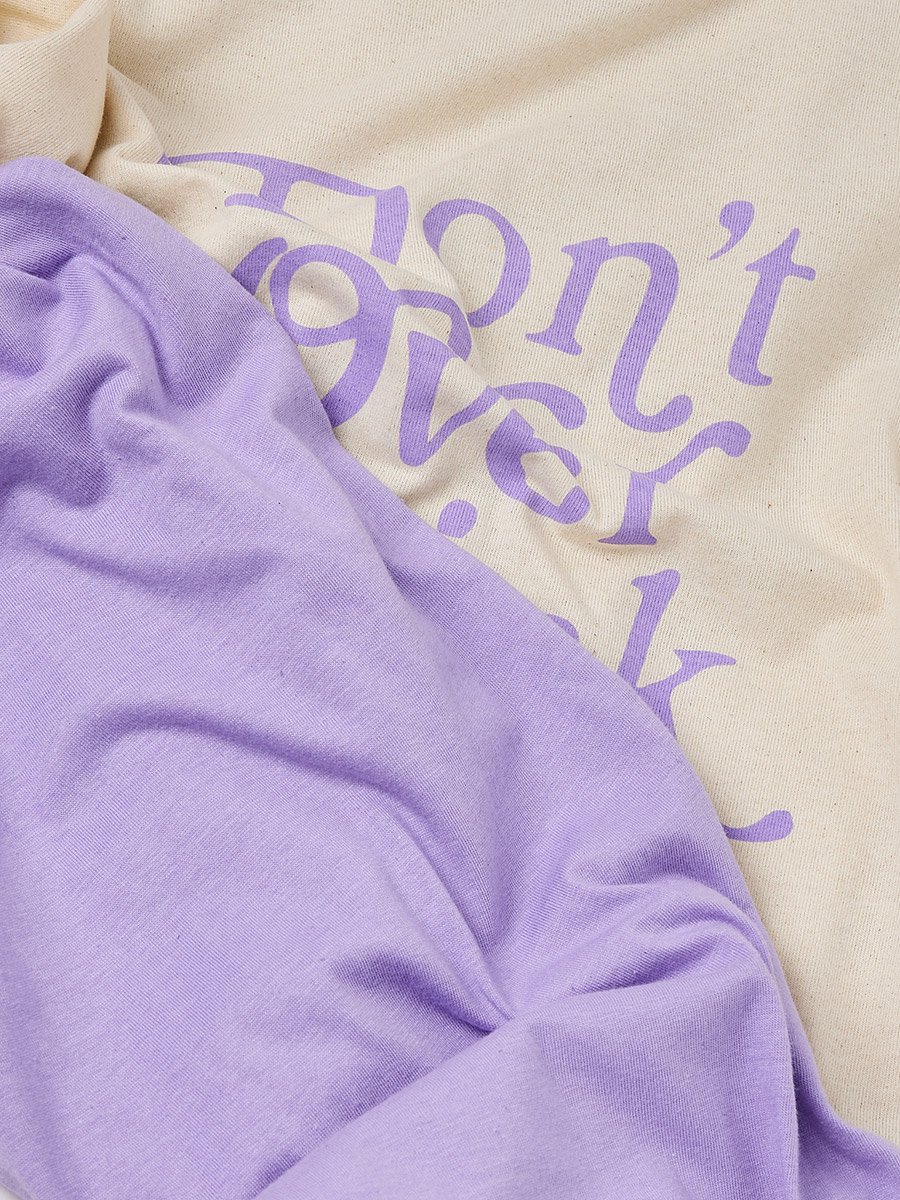 Dont Over Think It Slogan T-Shirt and Solid Pyjama Set