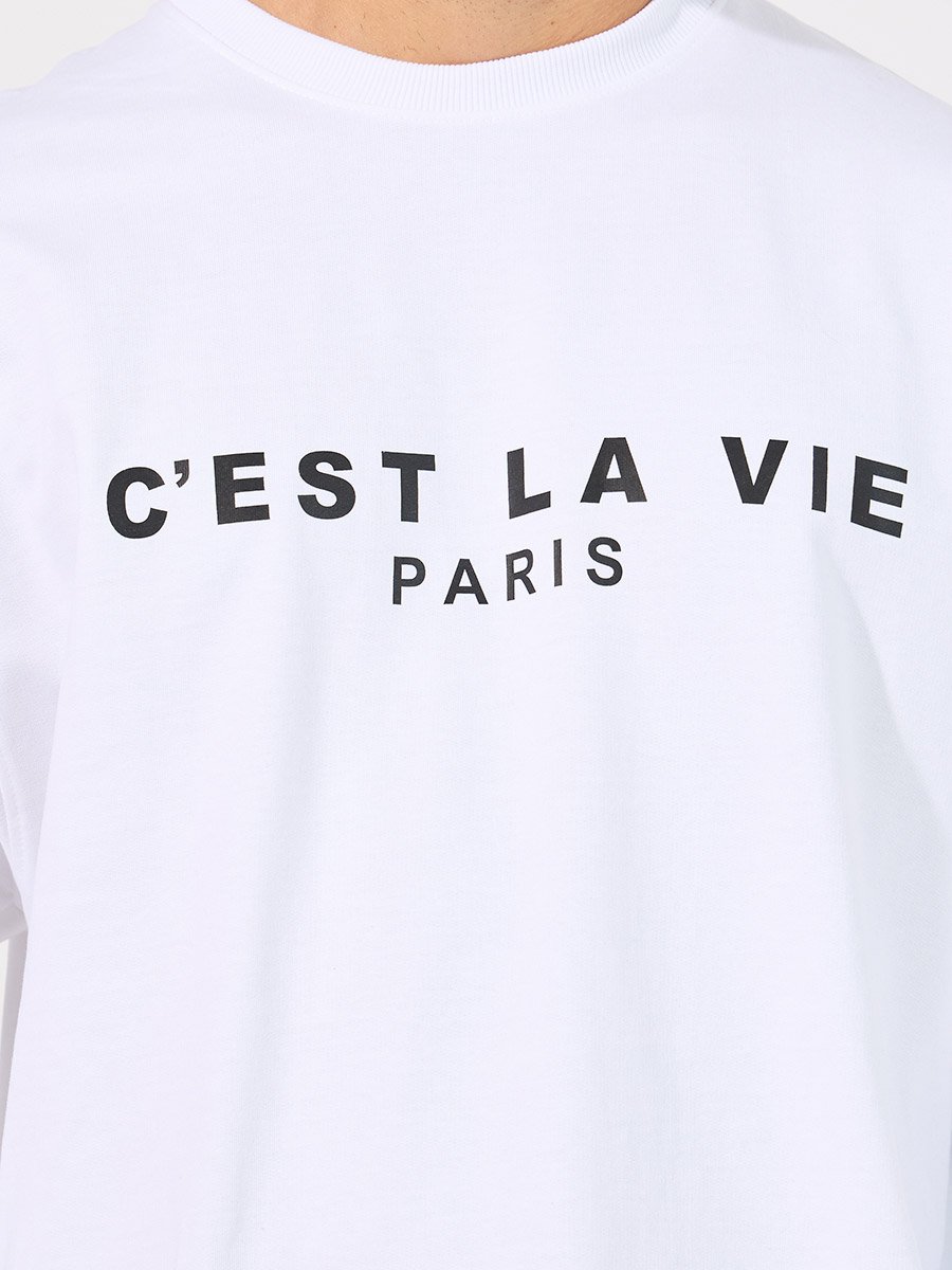 Text Print Detail Boxy Fit Sweatshirt