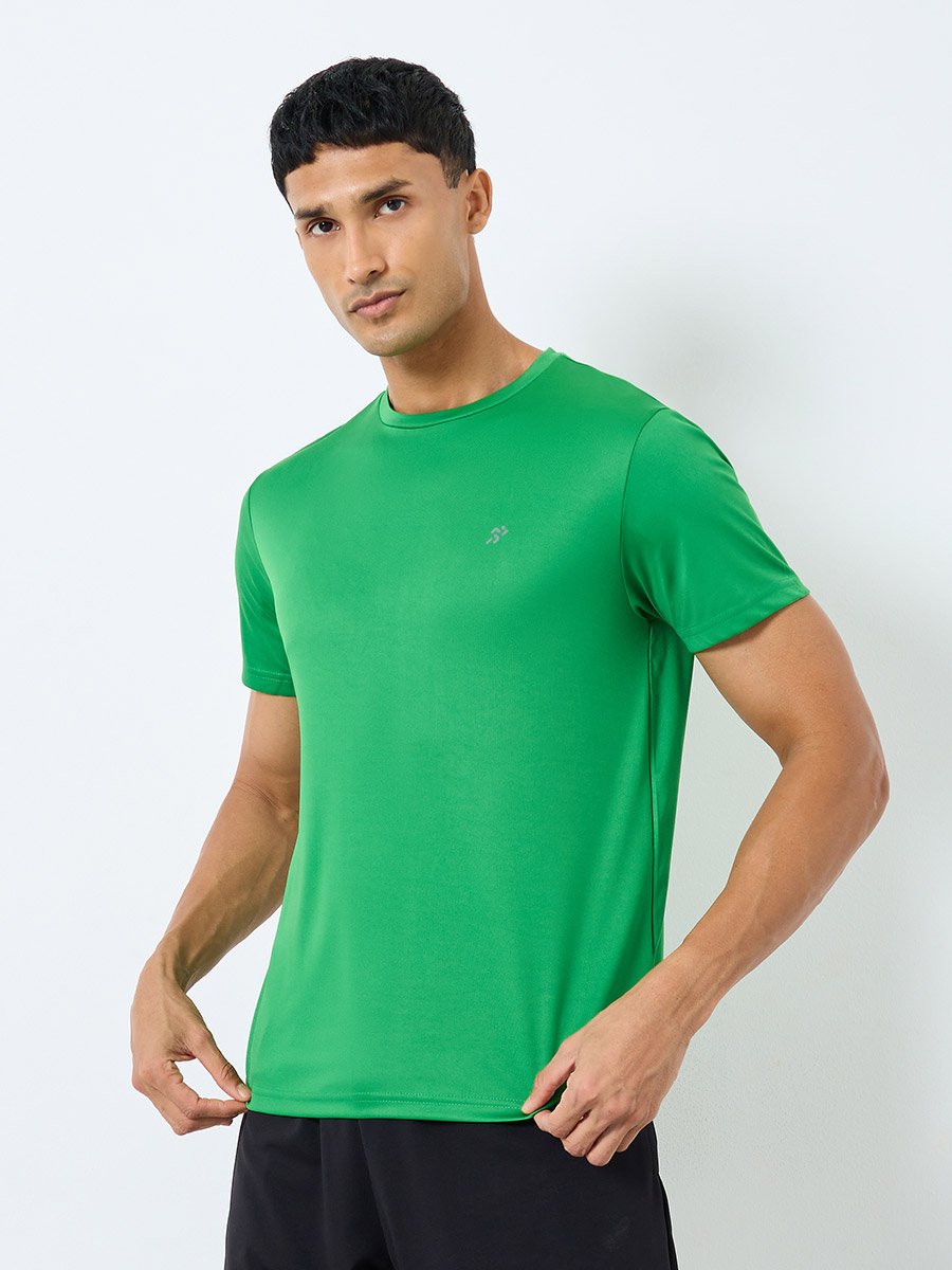 Regular Dry Fit Active T-Shirt with Logo Detail