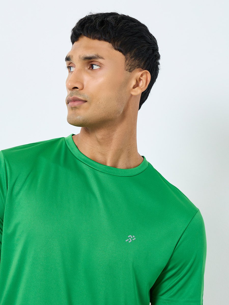 Regular Dry Fit Active T-Shirt with Logo Detail