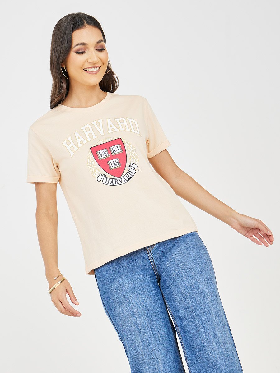 Regular Fit Harvard University Graphic T-Shirt