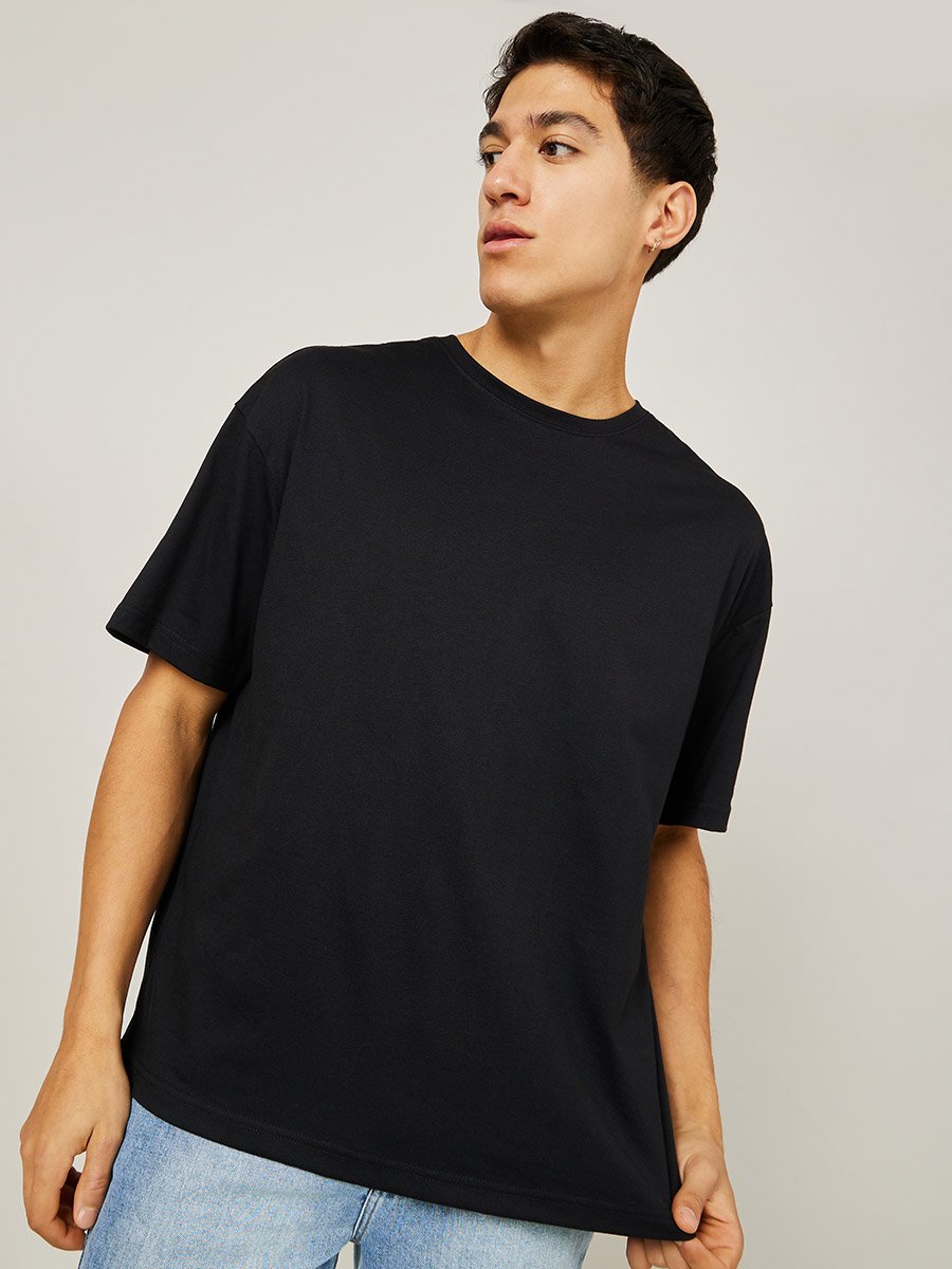 Back Graphic Print Oversized T-Shirt