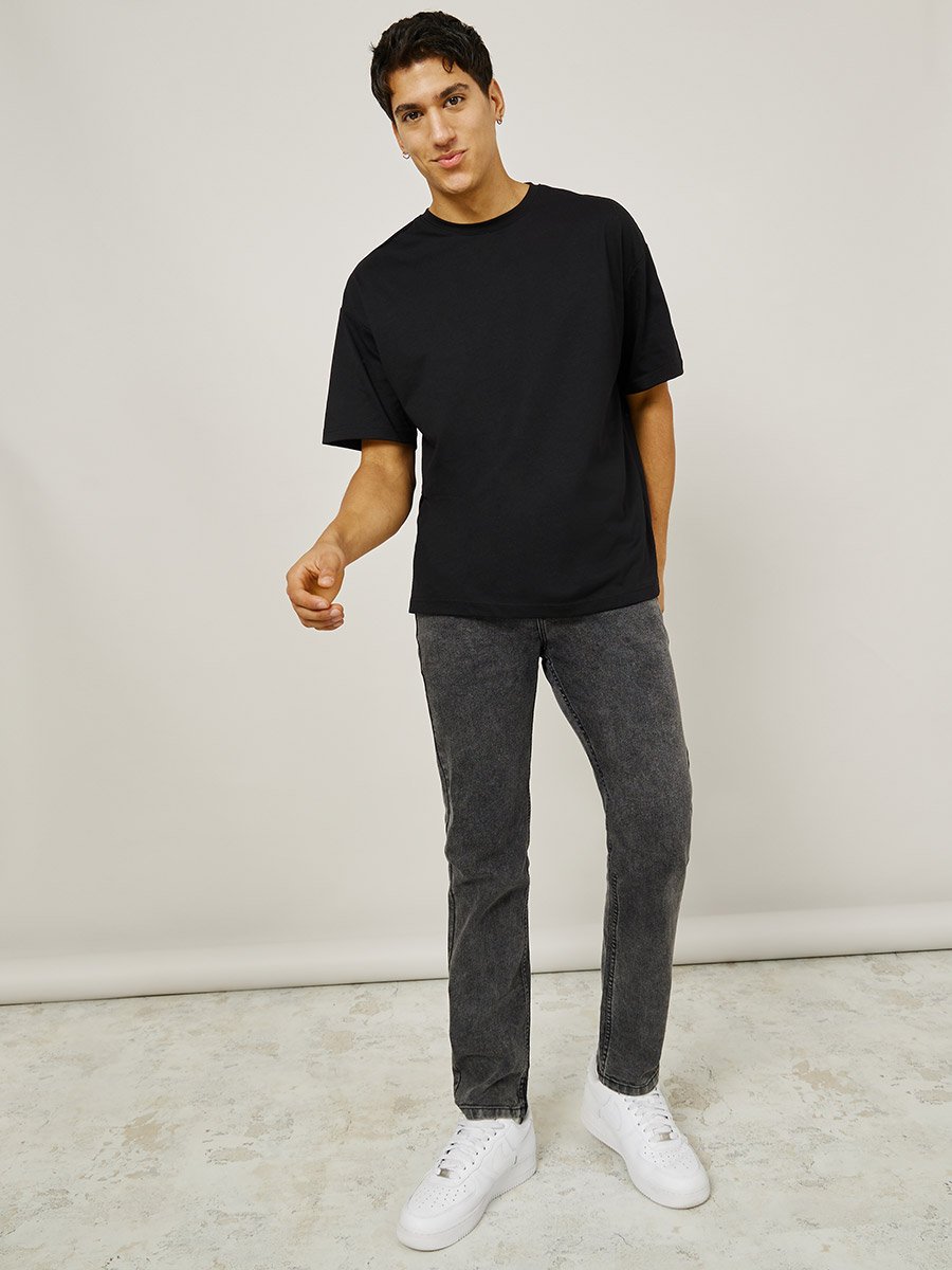 Back Graphic Print Oversized T-Shirt