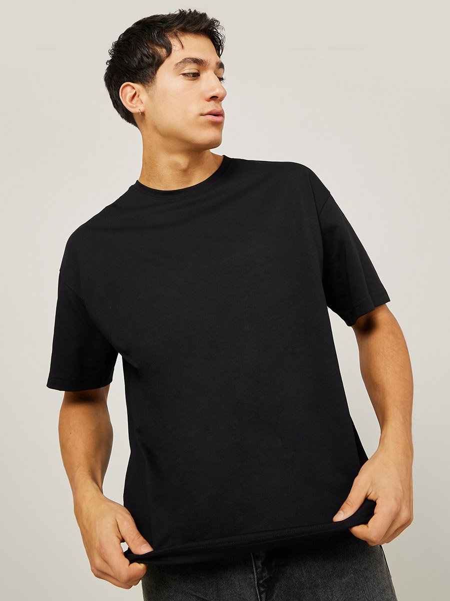 Back Graphic Print Oversized T-Shirt