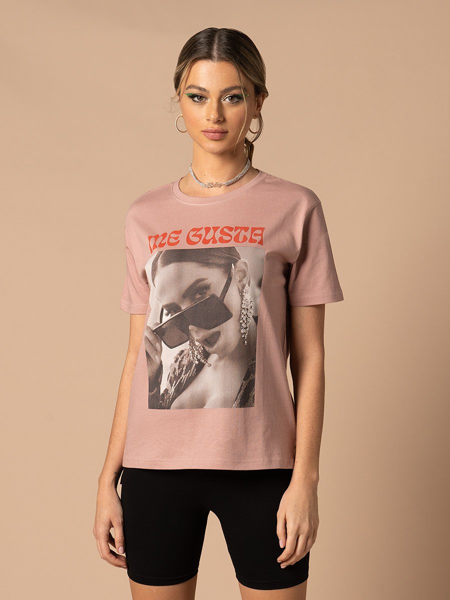 Regular Fit Me Gusta Graphic T-Shirt