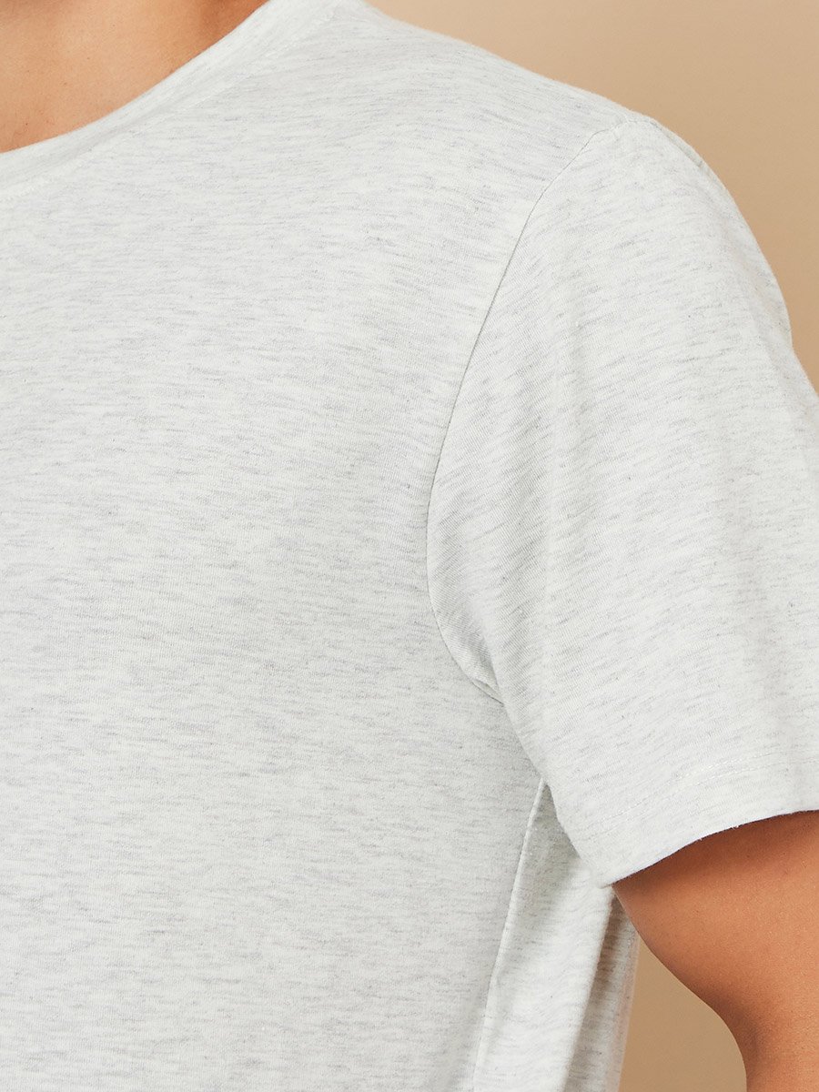 Solid T-Shirt and Checked Pyjama Set